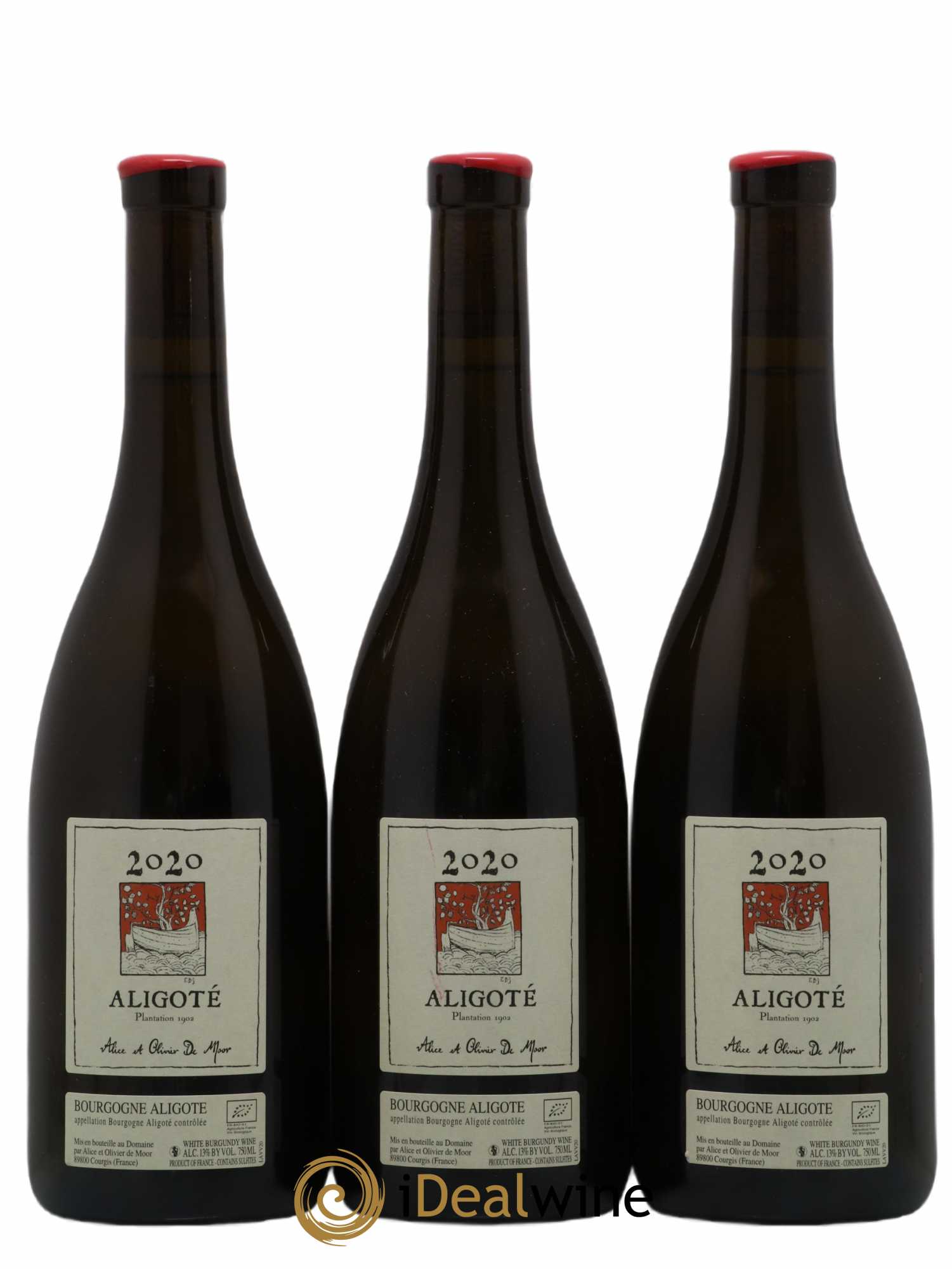 Bourgogne Aligoté Plantation 1902 Alice et Olivier De Moor 2020 - Lot de 3 bouteilles - 0