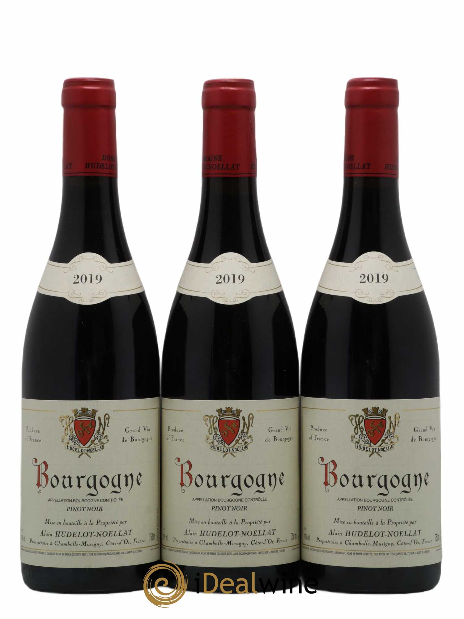 Bourgogne Hudelot Noëllat 2019 - Lot de 3 bouteilles - 0