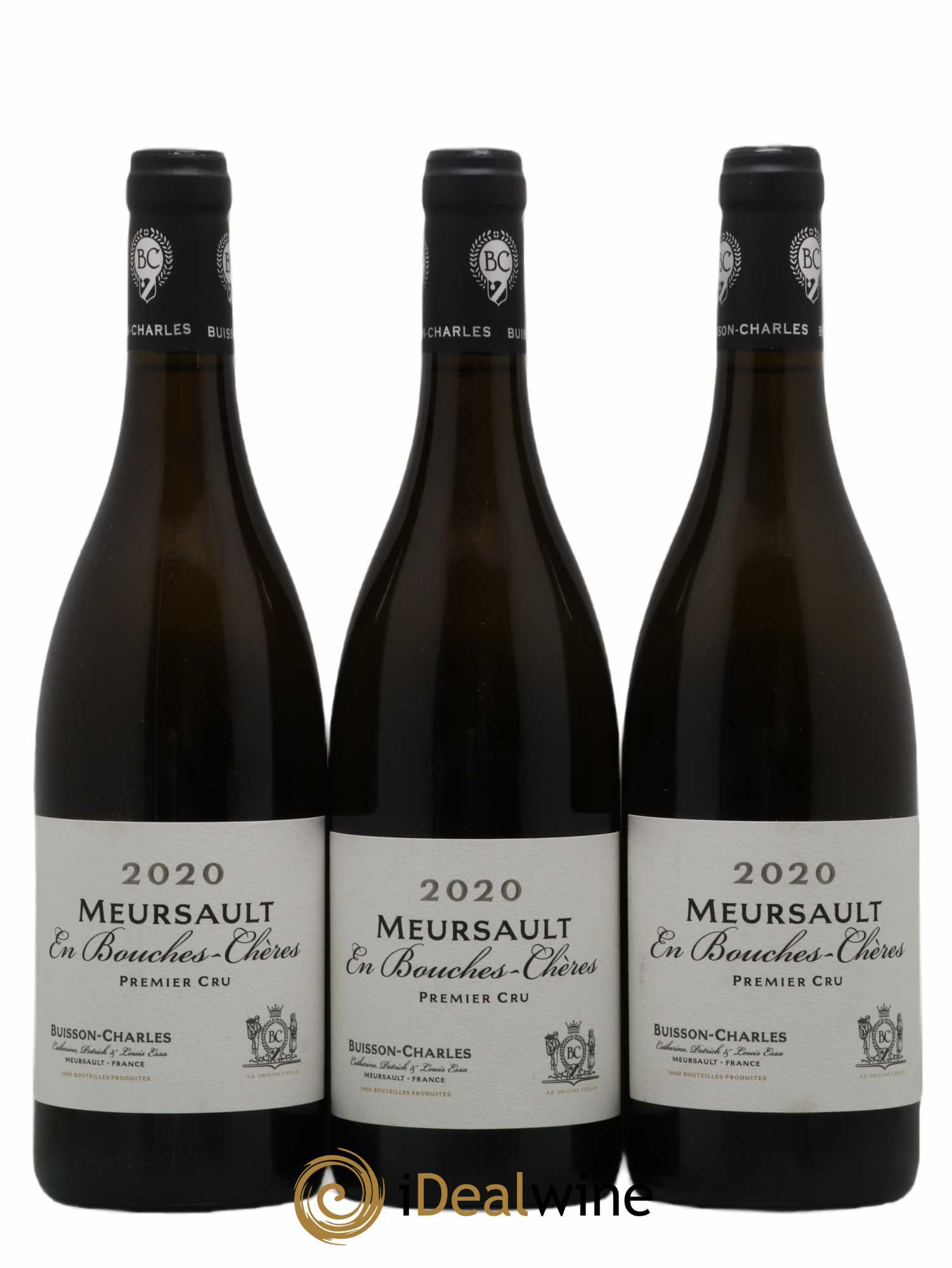 Meursault 1er Cru Bouches Chères Buisson-Charles (Domaine) 2020 - Lot de 3 bouteilles - 0