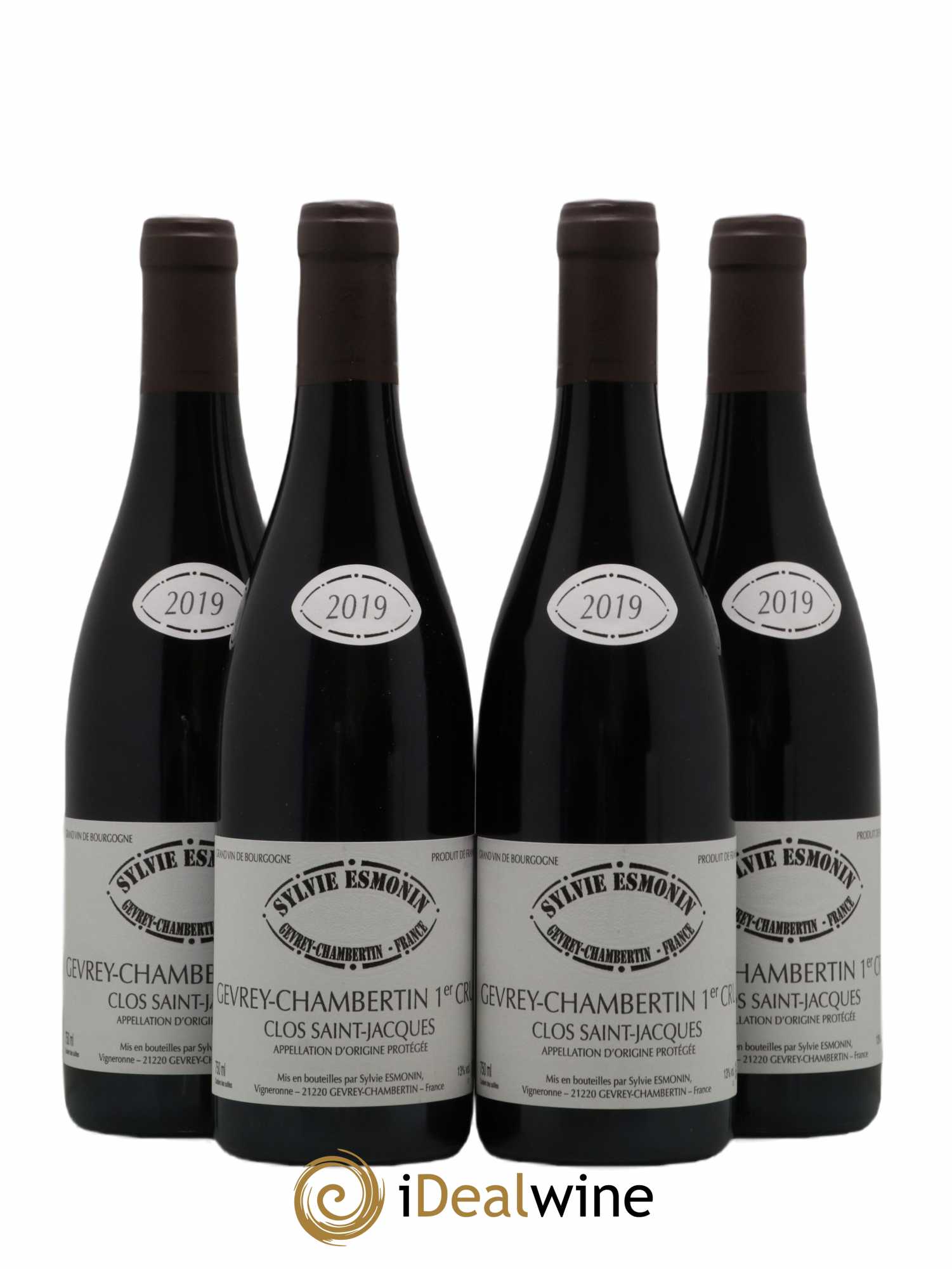 Gevrey-Chambertin 1er Cru Clos Saint Jacques Sylvie Esmonin 2019 - Lot de 4 bouteilles - 0