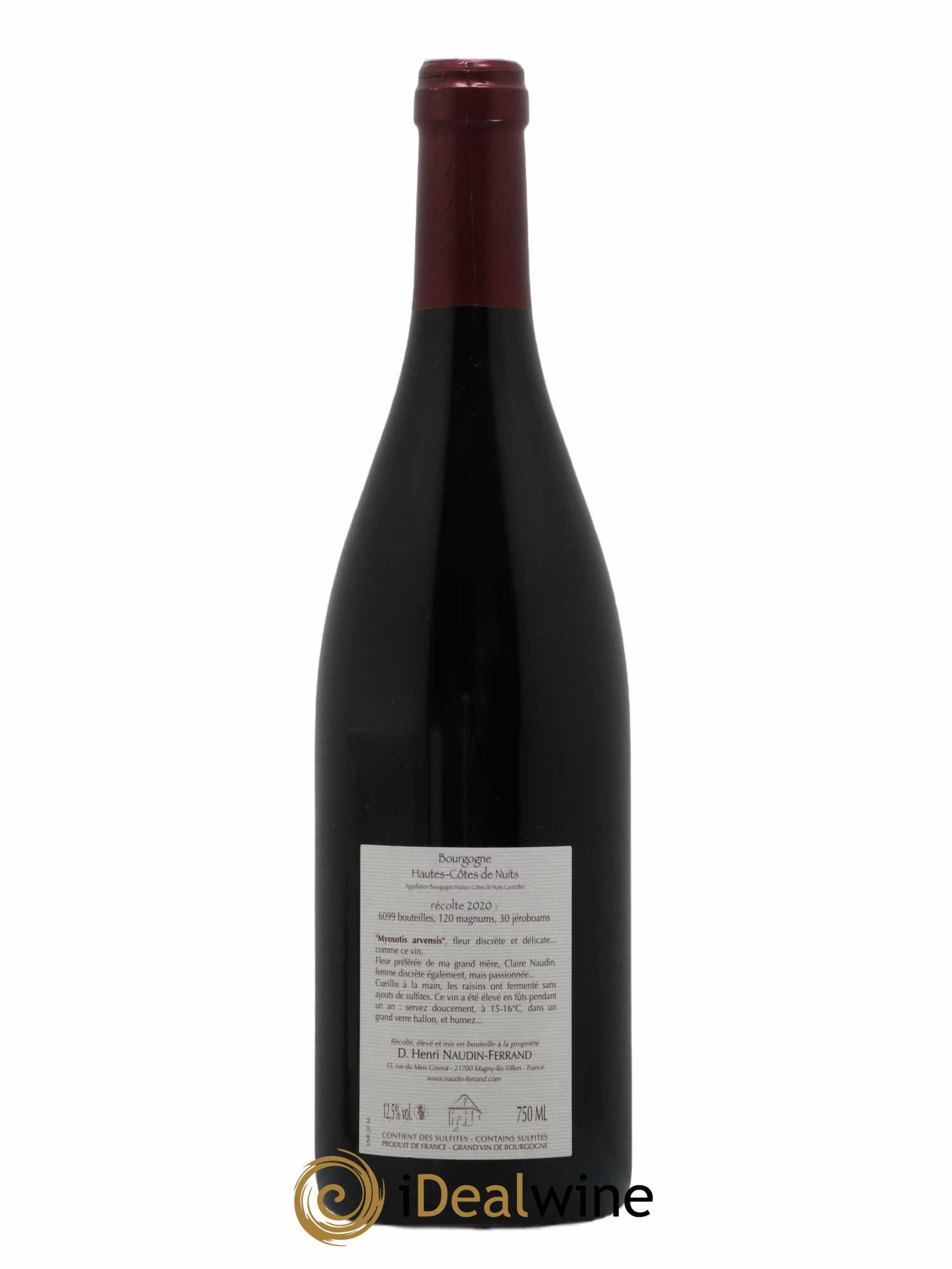 Hautes-Côtes de Nuits Myosotis Arvensis Naudin-Ferrand (Domaine) 2020 - Lot de 1 bouteille - 1