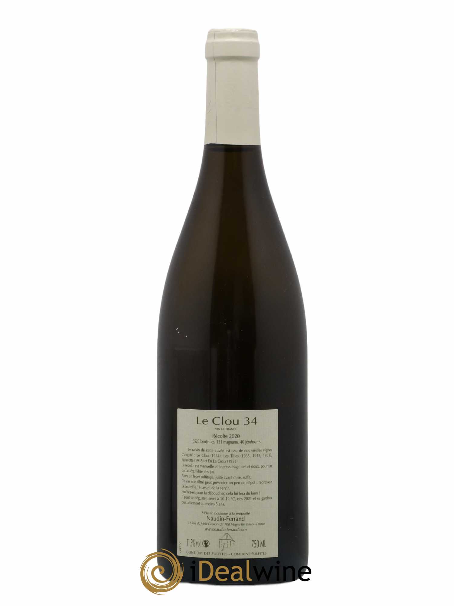 Vin de France Le Clou 34 Naudin-Ferrand (Domaine) 2020 - Lotto di 1 bottiglia - 1