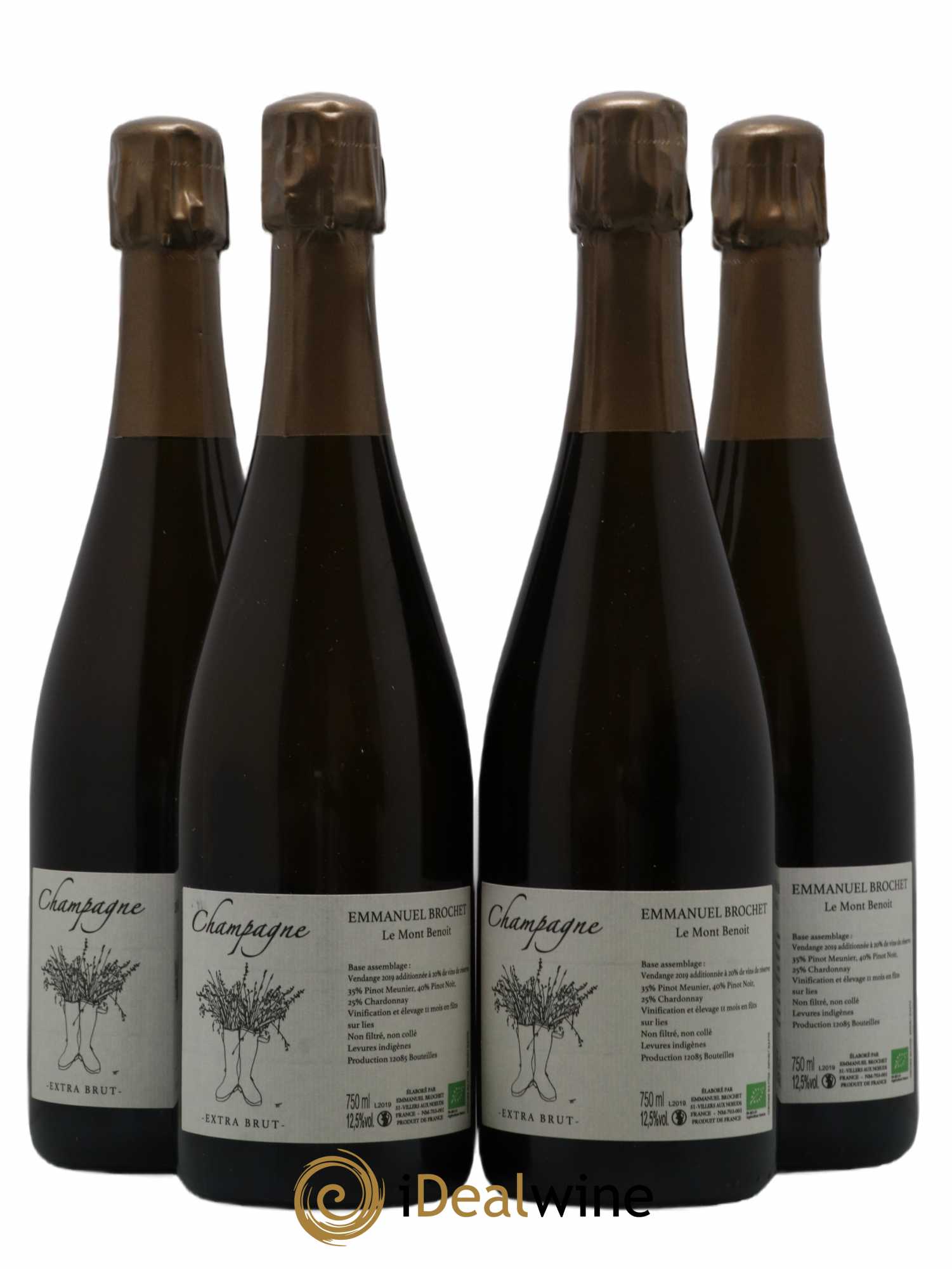 Le Mont Benoit Extra-Brut Emmanuel Brochet - Lot de 4 bouteilles - 0