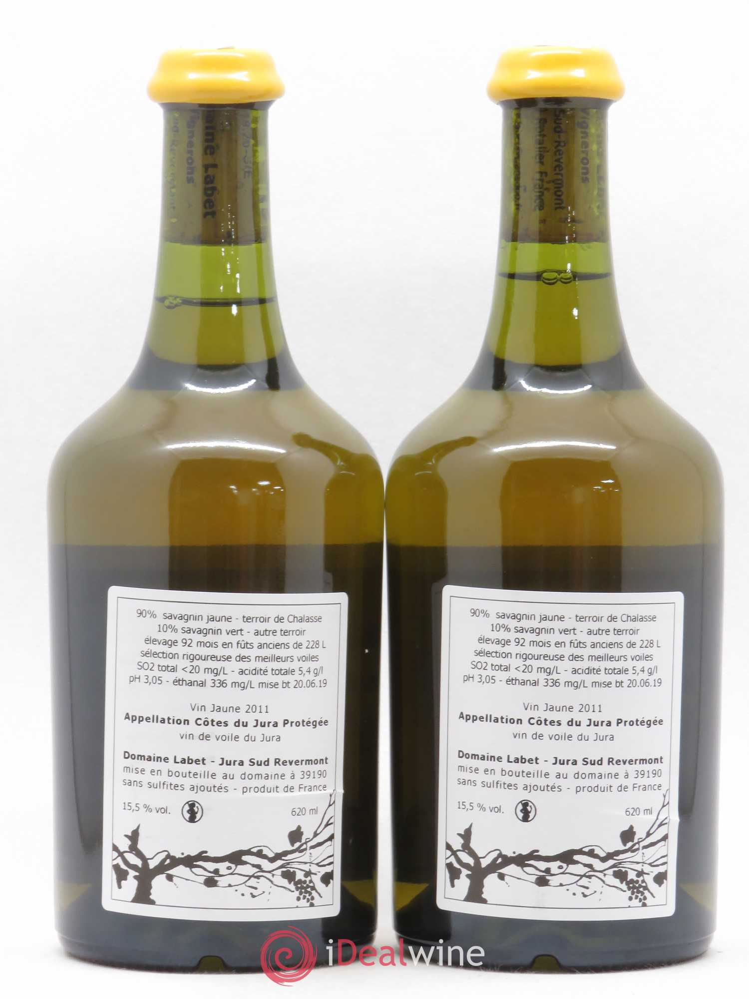 Côtes du Jura Vin Jaune Romain - Julien - Charline Labet 2011 - Lot de 2 bouteilles - 1