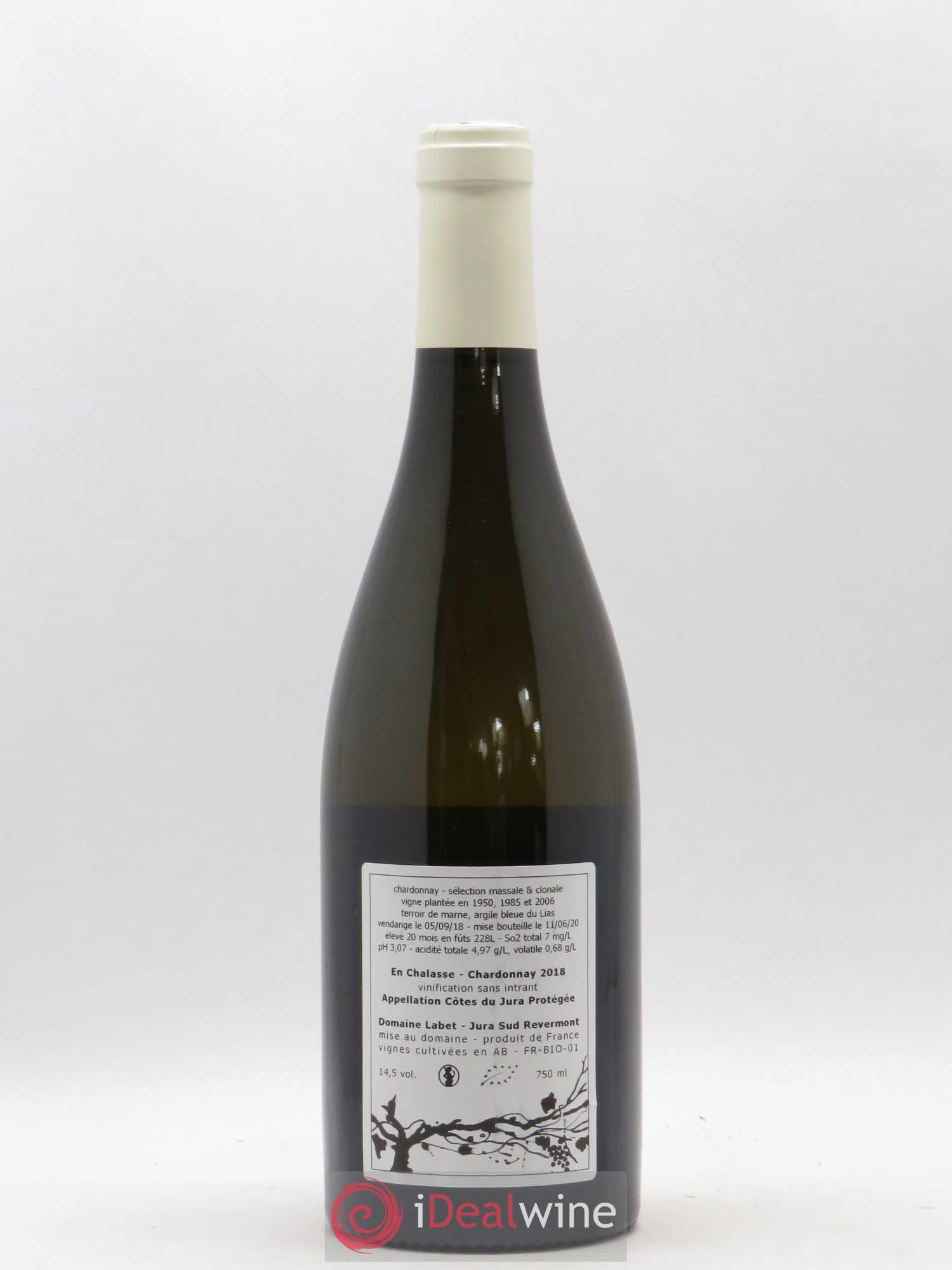 Côtes du Jura Chardonnay En Chalasse Romain - Julien - Charline Labet 2018 - Lot de 1 bouteille - 1