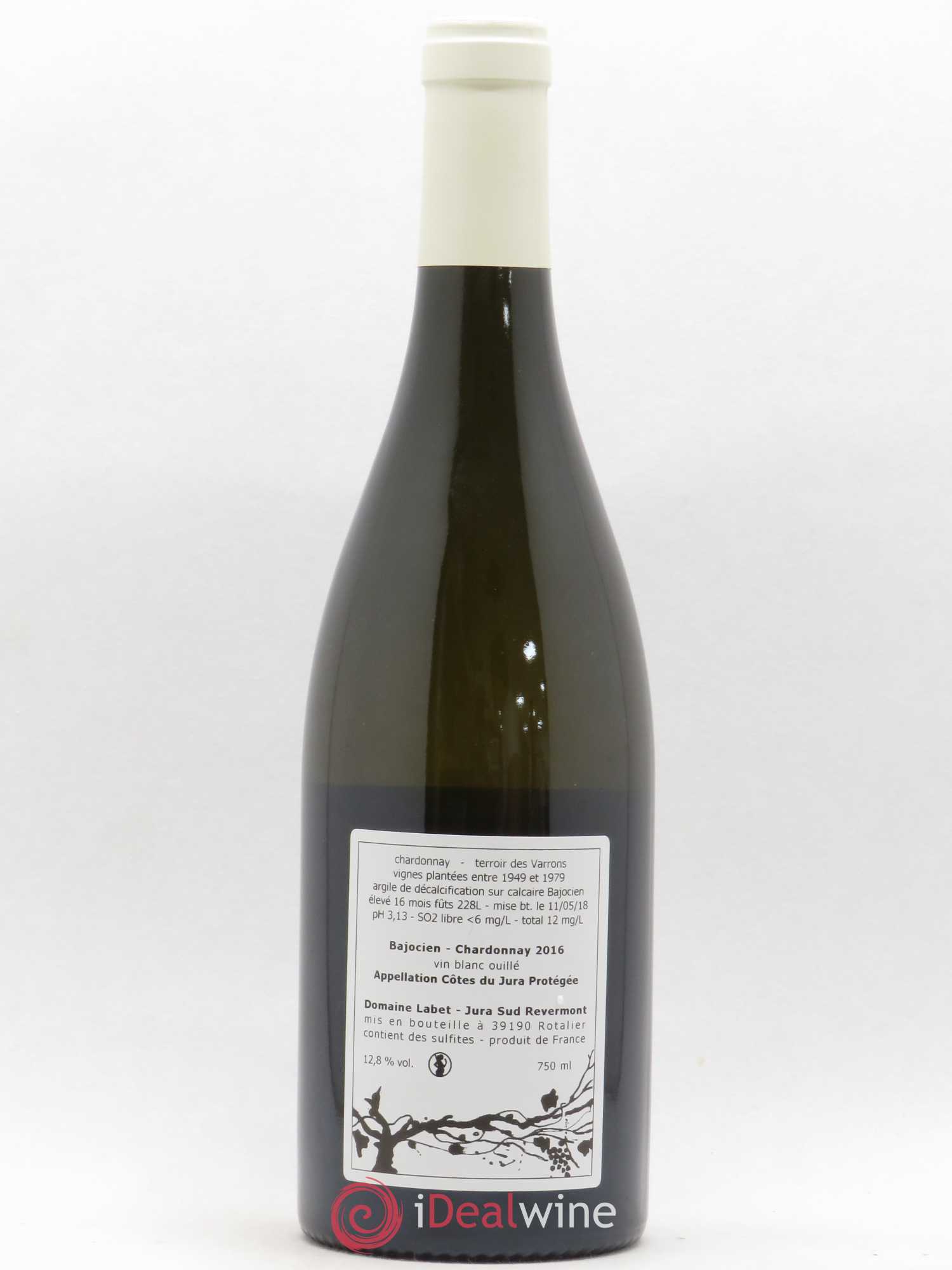 Côtes du Jura Chardonnay Bajocien Romain - Julien - Charline Labet 2016 - Lot de 1 bouteille - 1
