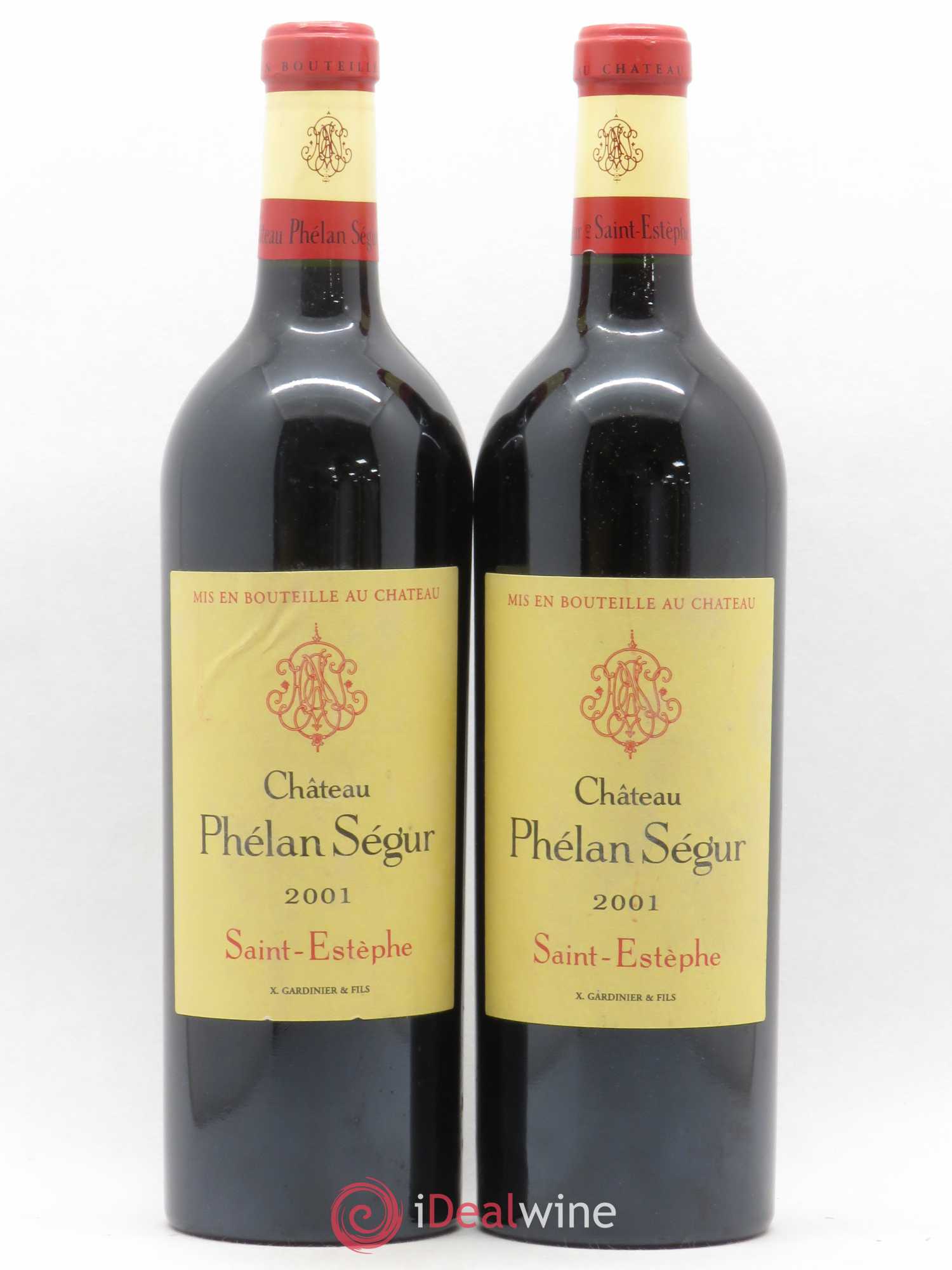Château Phélan Ségur 2001 - Lot de 2 bouteilles - 0