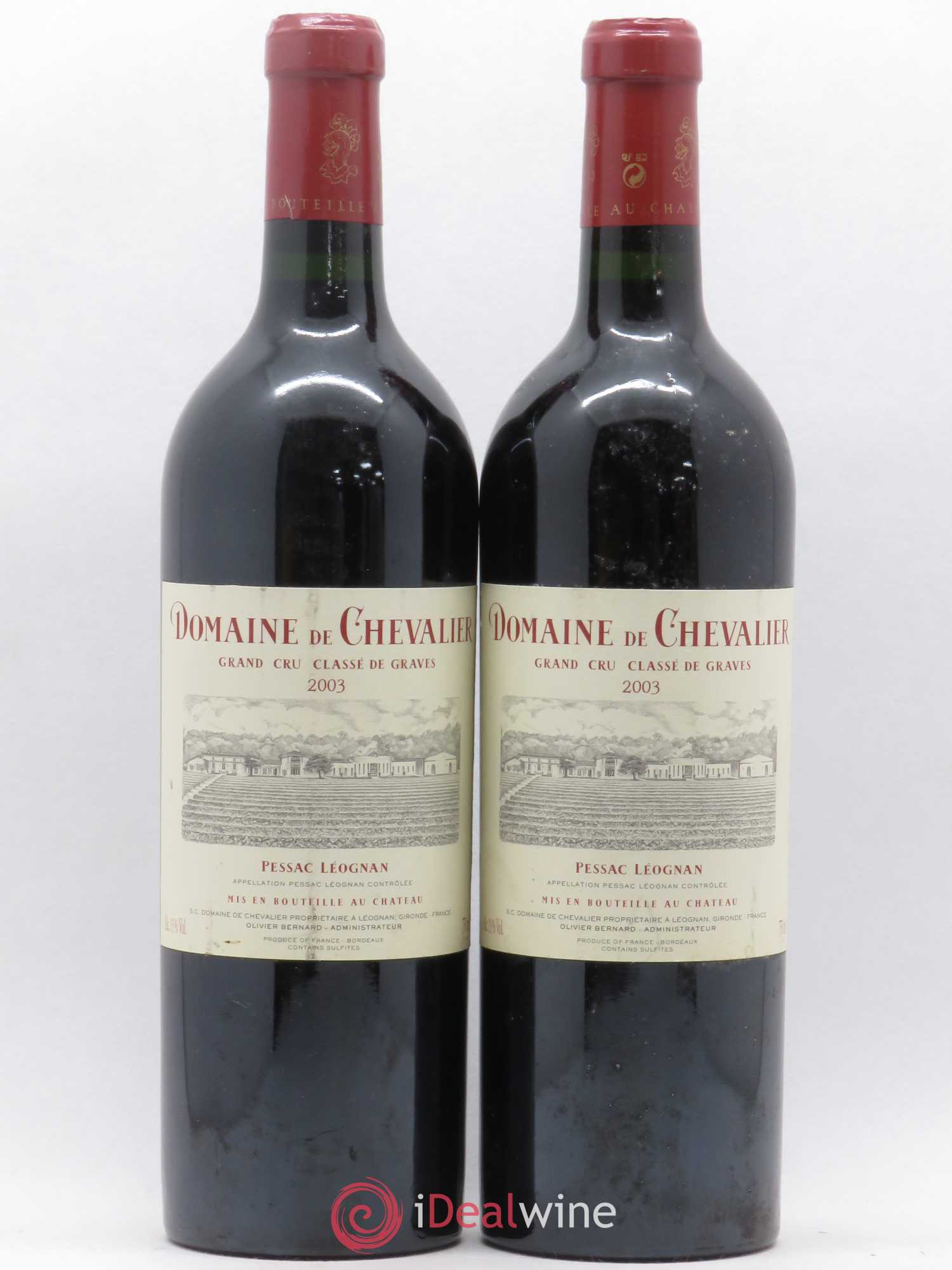 Domaine de Chevalier Cru Classé de Graves 2003 - Lot de 2 bouteilles - 0
