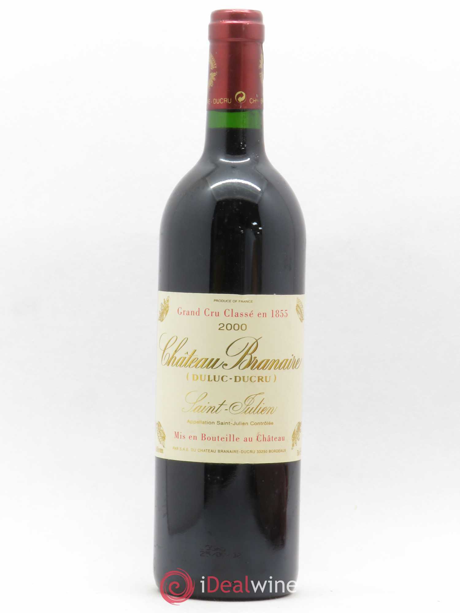 Château Branaire Ducru 4ème Grand Cru Classé 2000 - Lot de 1 bouteille - 0