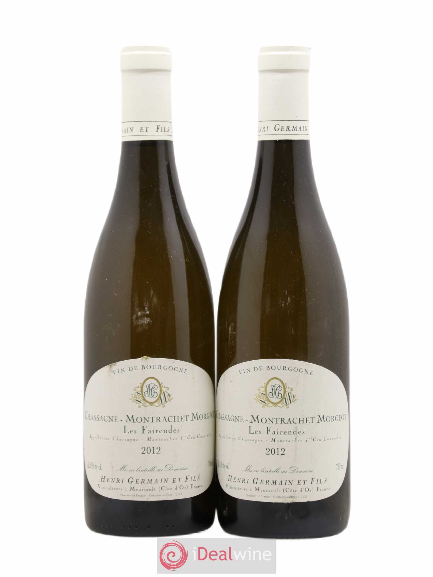 Chassagne-Montrachet 1er Cru Morgeot Les Fairendes Henri Germain 2012 - Posten von 2 Flaschen - 0