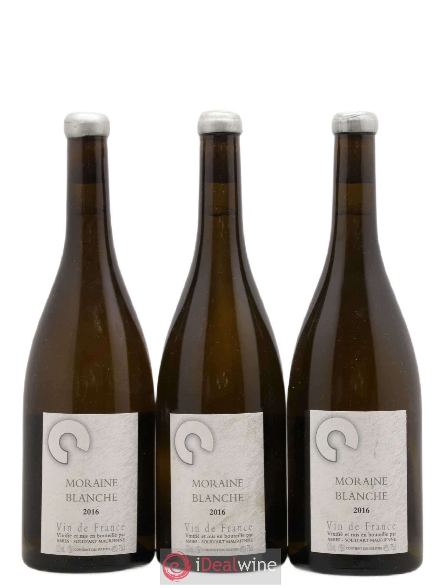 Vin de France Amies Solid'art Maurienne La Moraine Blanche 2016 - Posten von 3 Flaschen - 0