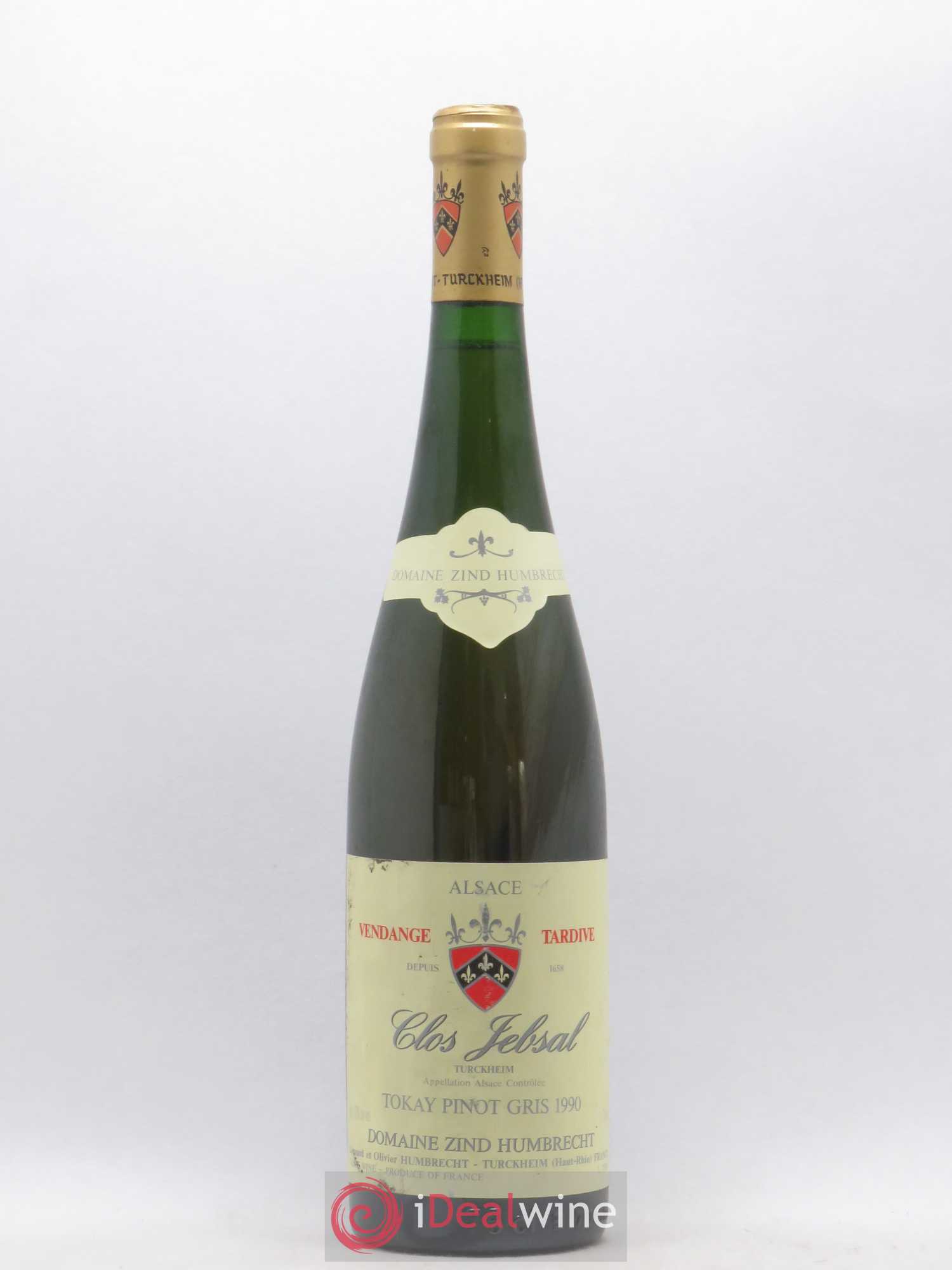 Alsace Pinot Gris Clos Jebsal Vendanges Tardives Zind-Humbrecht (Domaine) 1990 - Lotto di 1 bottiglia - 0