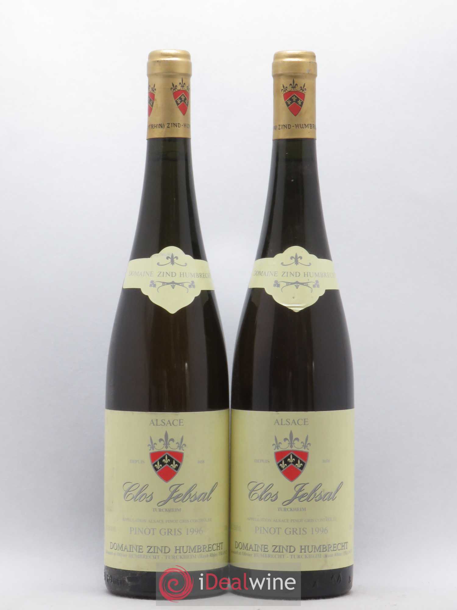 Alsace Pinot Gris Clos Jebsal Zind-Humbrecht (Domaine) 1996 - Lot de 2 bouteilles - 0