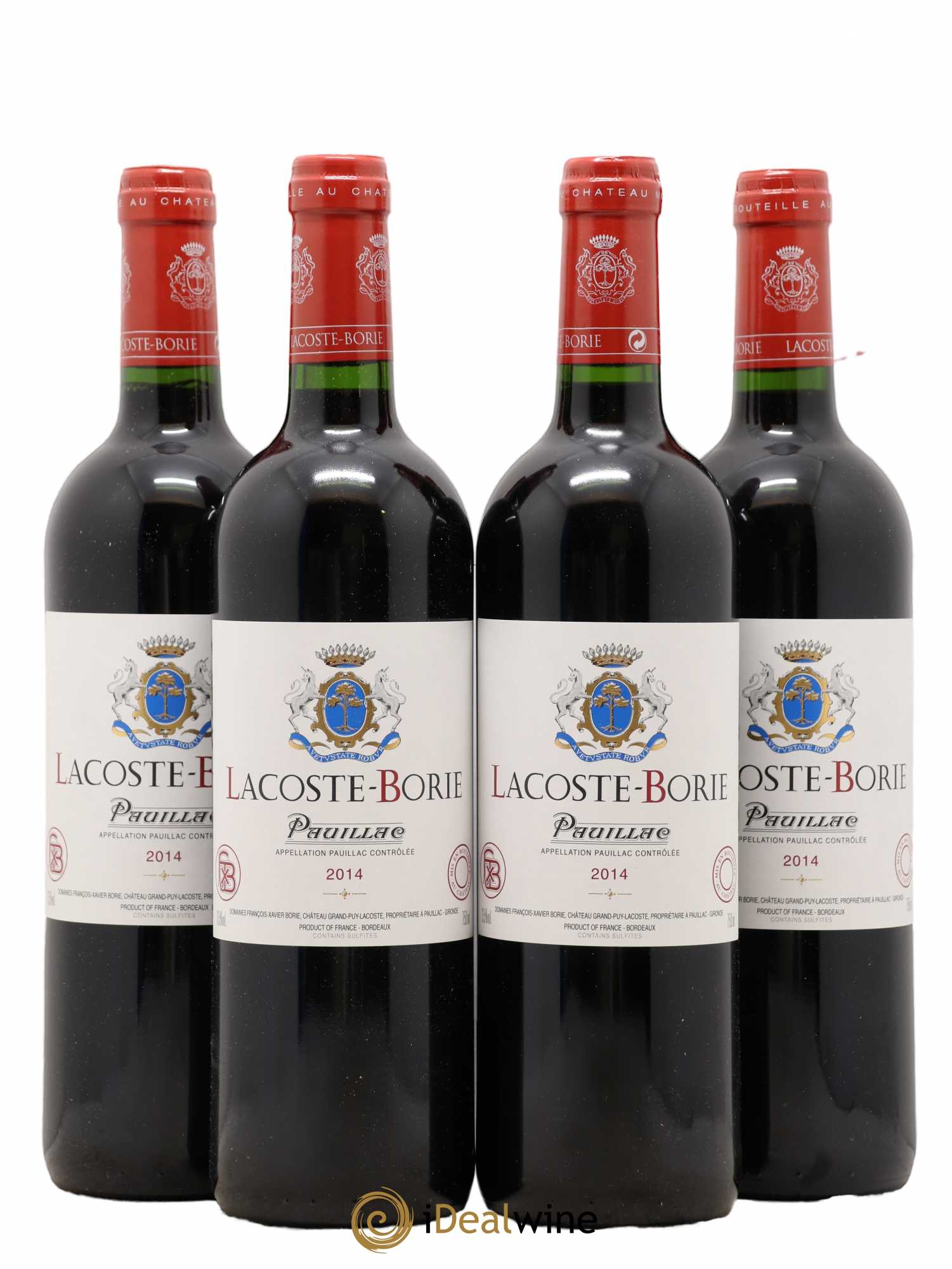 Lacoste Borie 2014 - Lot de 4 bouteilles - 0
