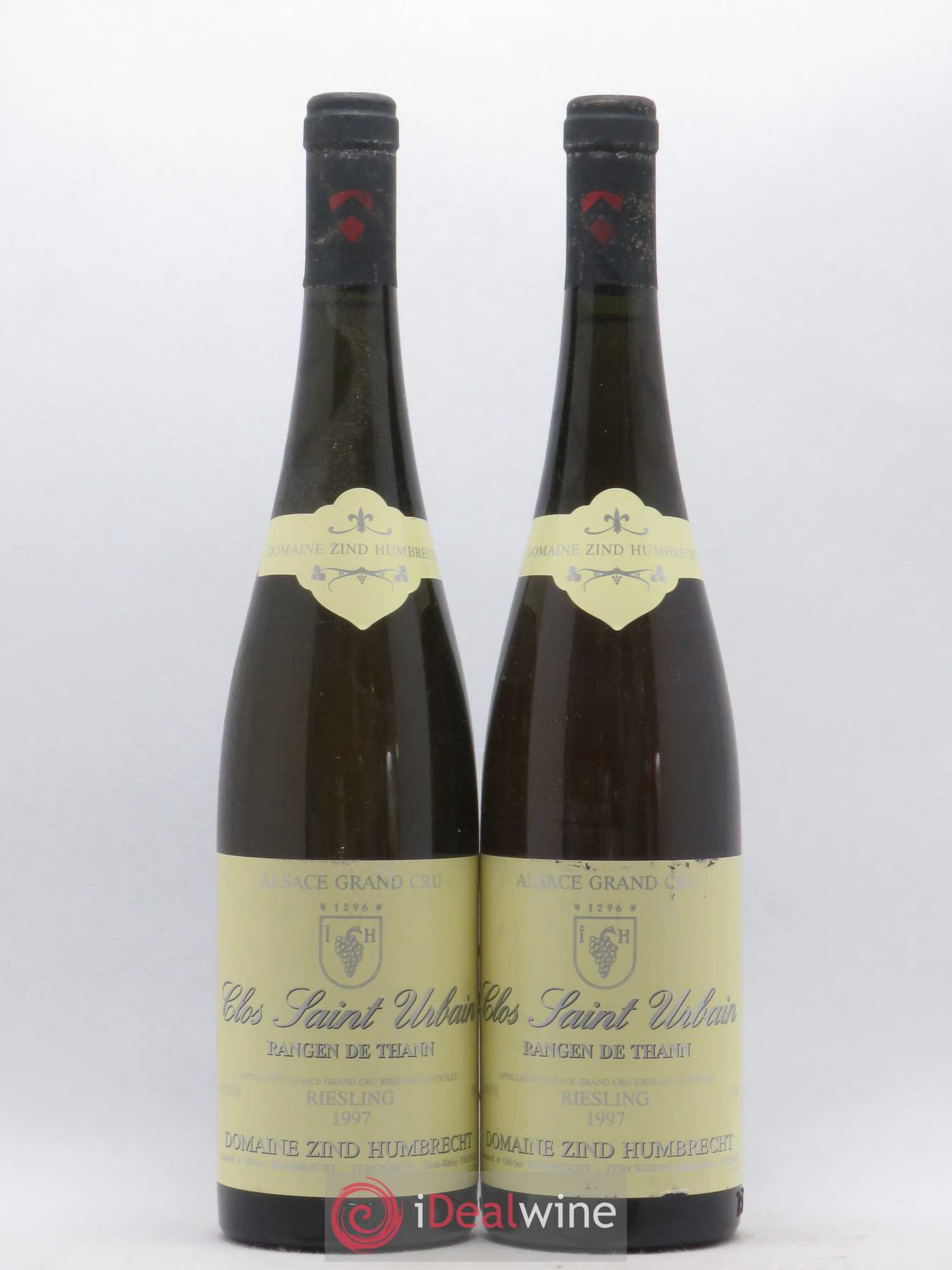 Alsace Riesling Grand Cru Rangen de Thann Clos Saint Urbain Zind-Humbrecht (Domaine) 1997 - Lot de 2 bouteilles - 0