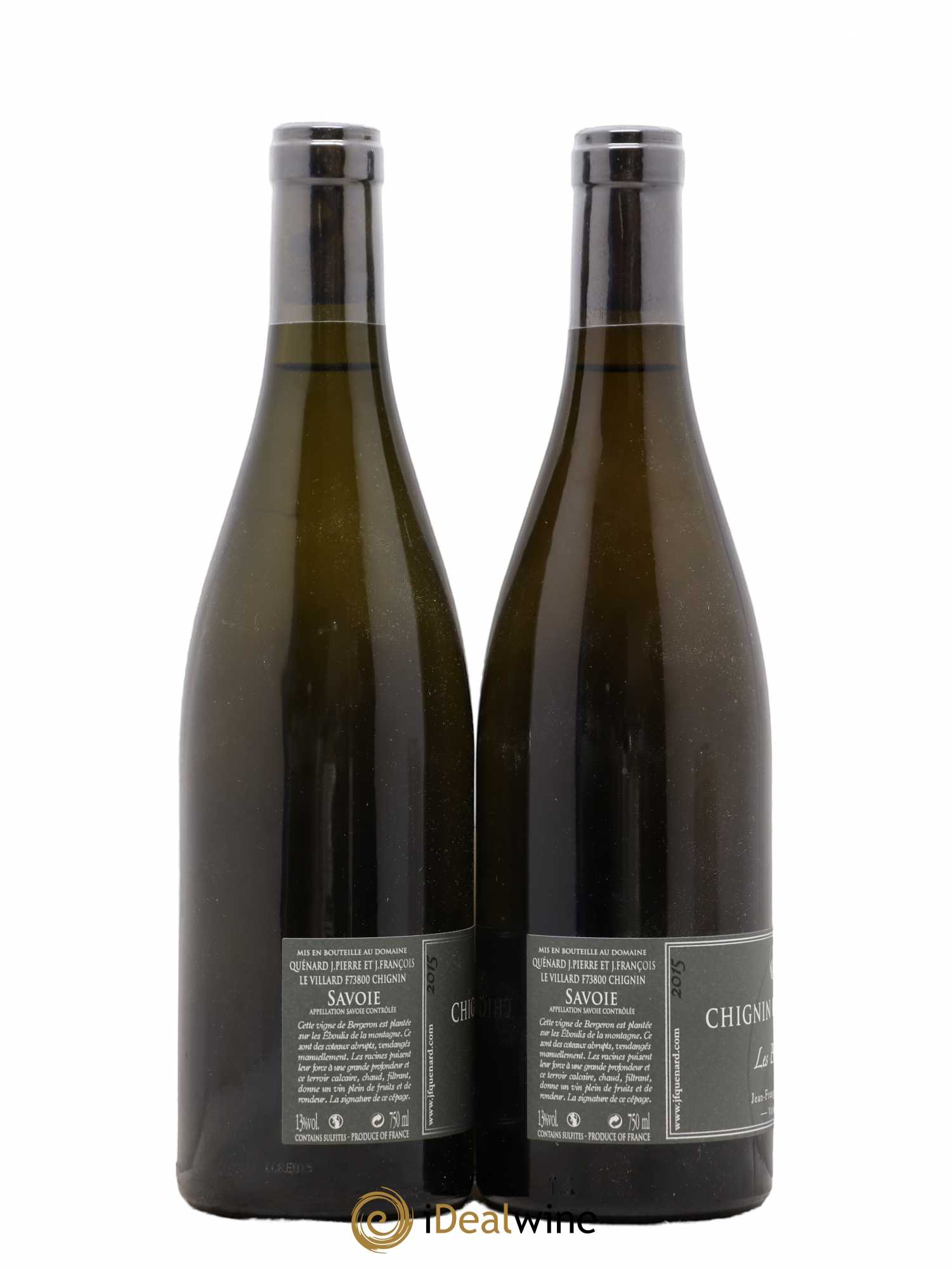 Vin de Savoie Chignin-Bergeron Les éboulis Domaine Jean Francois Quenard 2015 - Posten von 2 Flaschen - 1