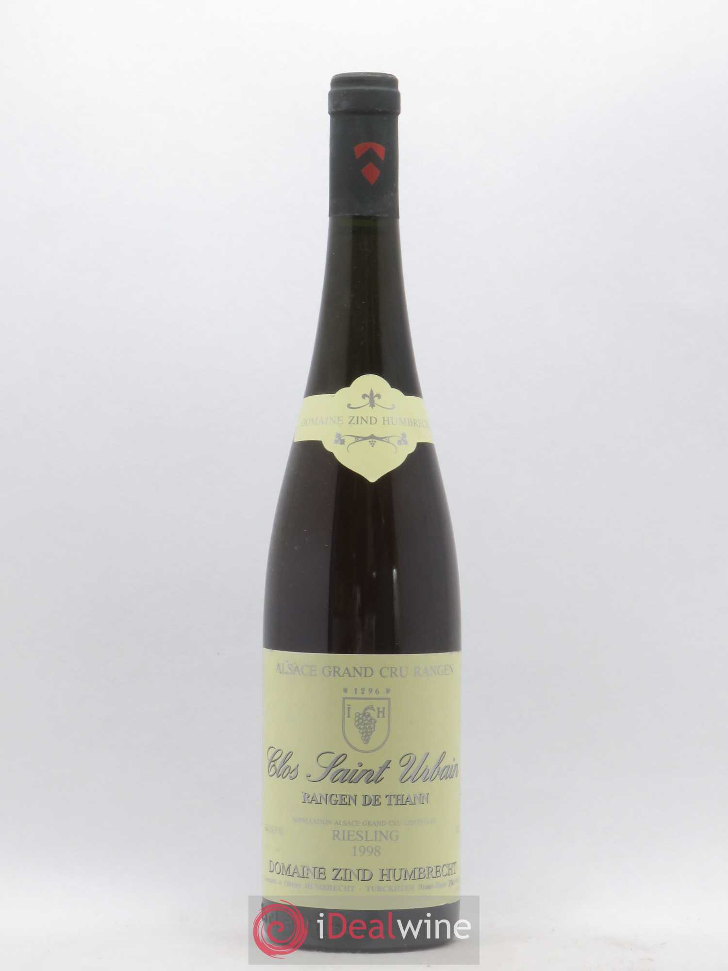 Alsace Riesling Grand Cru Rangen de Thann Clos Saint Urbain Zind-Humbrecht (Domaine) 1998 - Lot de 1 bouteille - 0