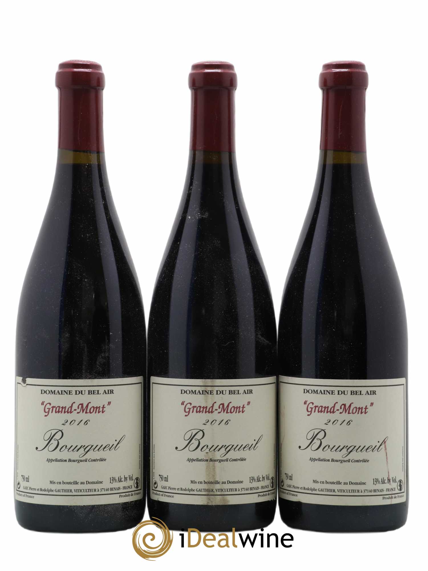 Bourgueil Grand Mont Domaine du Bel Air 2016 - Lot de 3 bouteilles - 0