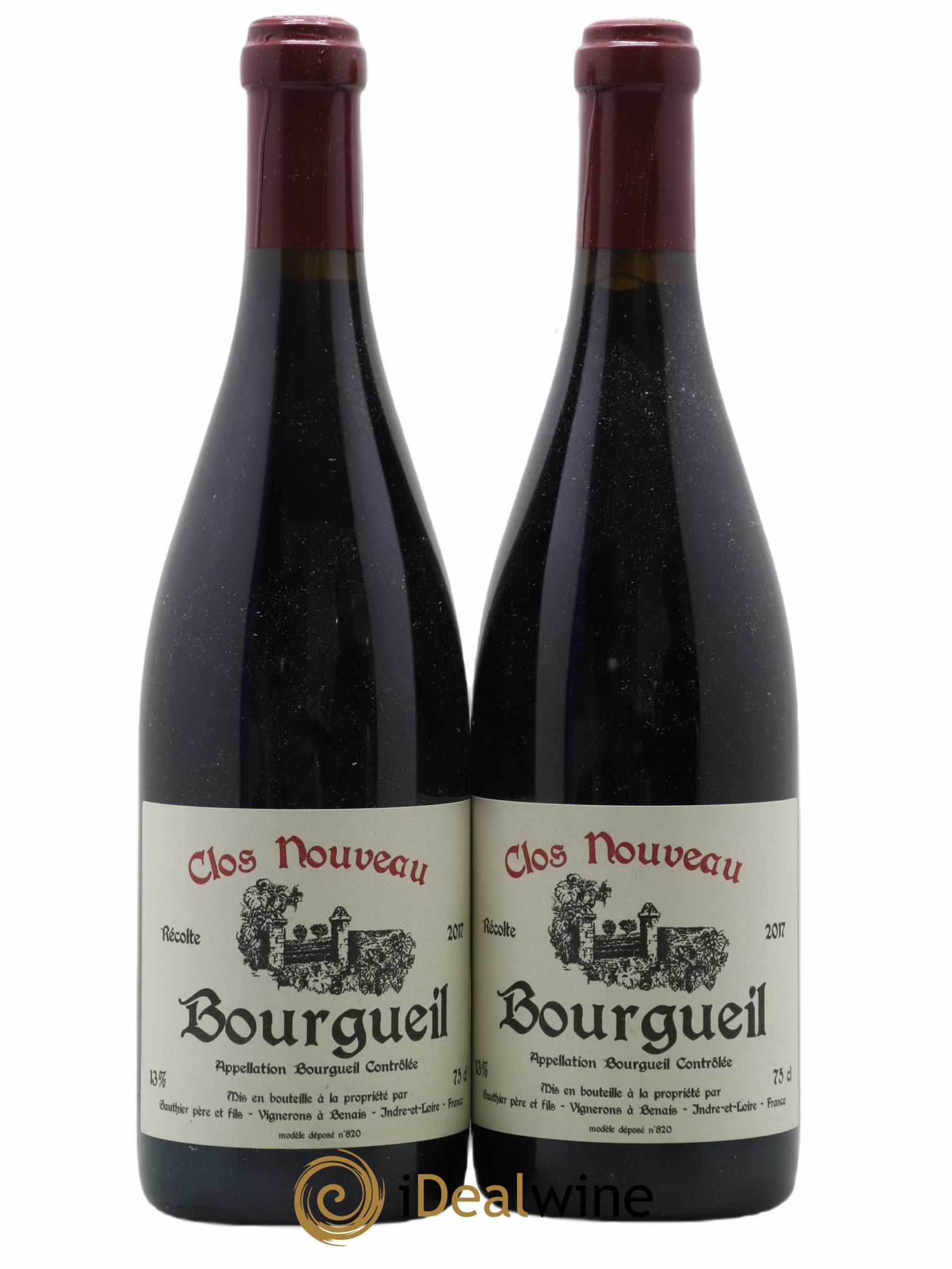 Bourgueil Clos Nouveau Domaine du Bel Air 2017 - Lot de 2 bouteilles - 0