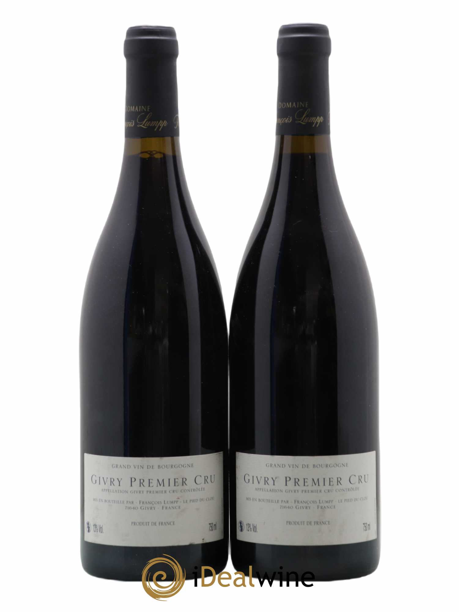 Givry 1er Cru Crausot François Lumpp (Domaine) 2012 - Lot de 2 bouteilles - 1