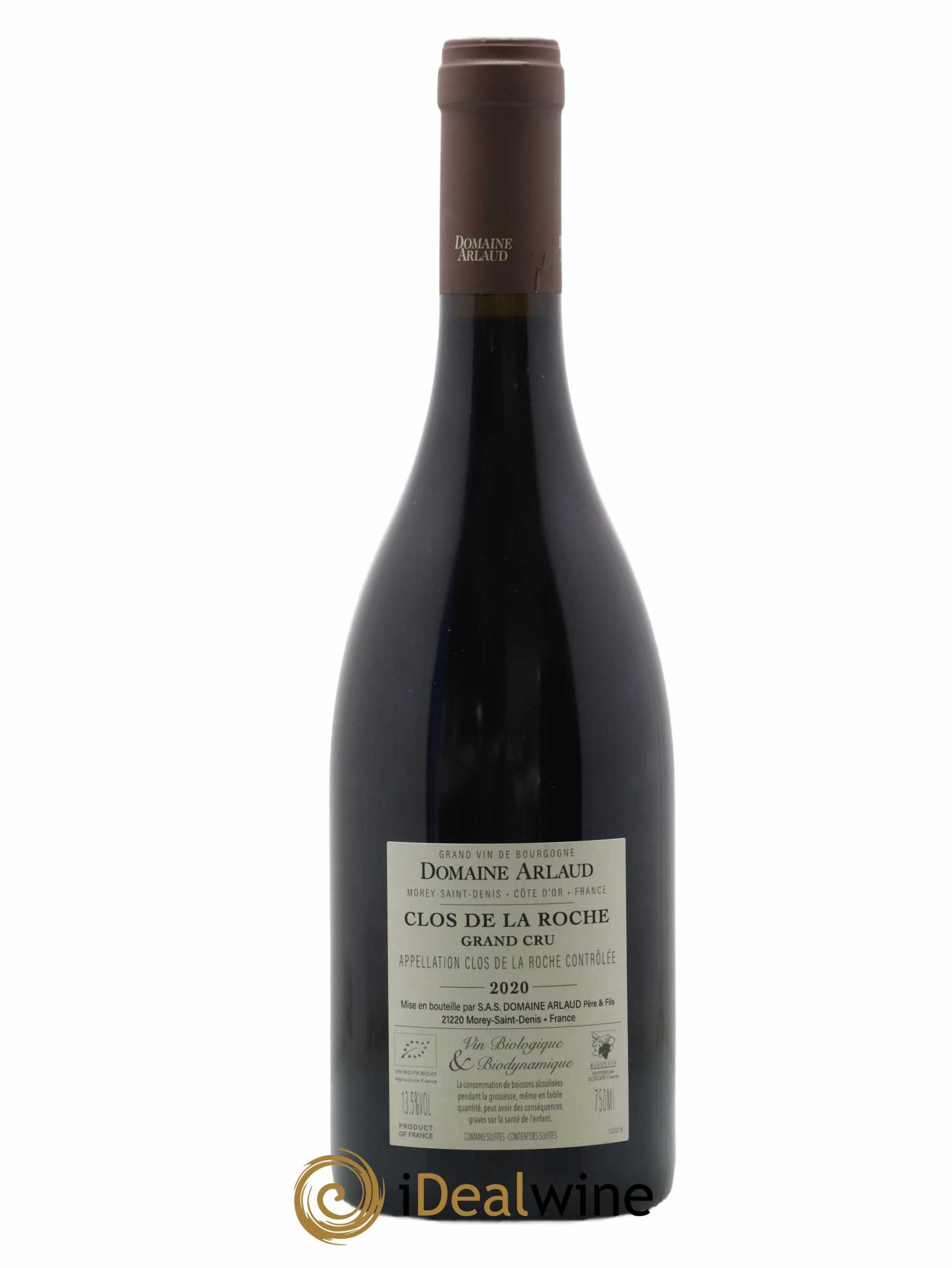 Clos de la Roche Grand Cru Arlaud 2020 - Lot de 1 bouteille - 1