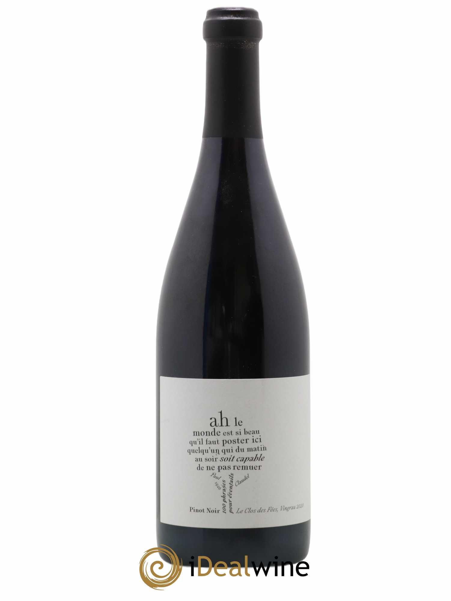 Côtes Catalanes Clos des Fées 100 Phrases pour éventails Hervé Bizeul 2020 - Lot of 1 bottle - 1