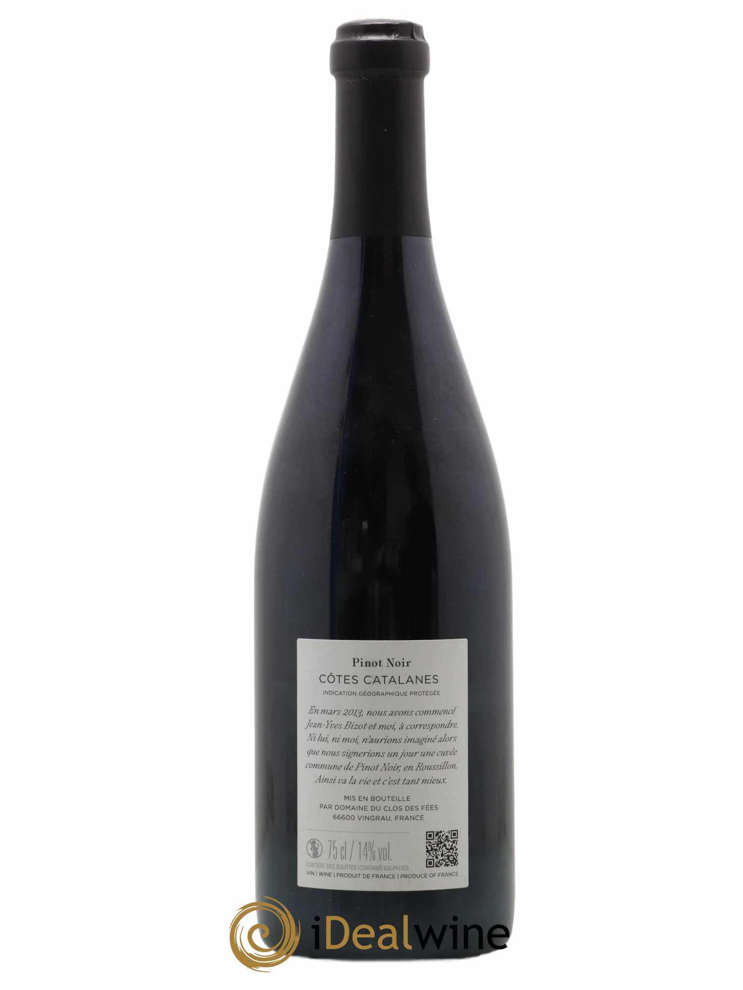 Côtes Catalanes Clos des Fées 100 Phrases pour éventails Hervé Bizeul 2020 - Lot of 1 bottle - 2