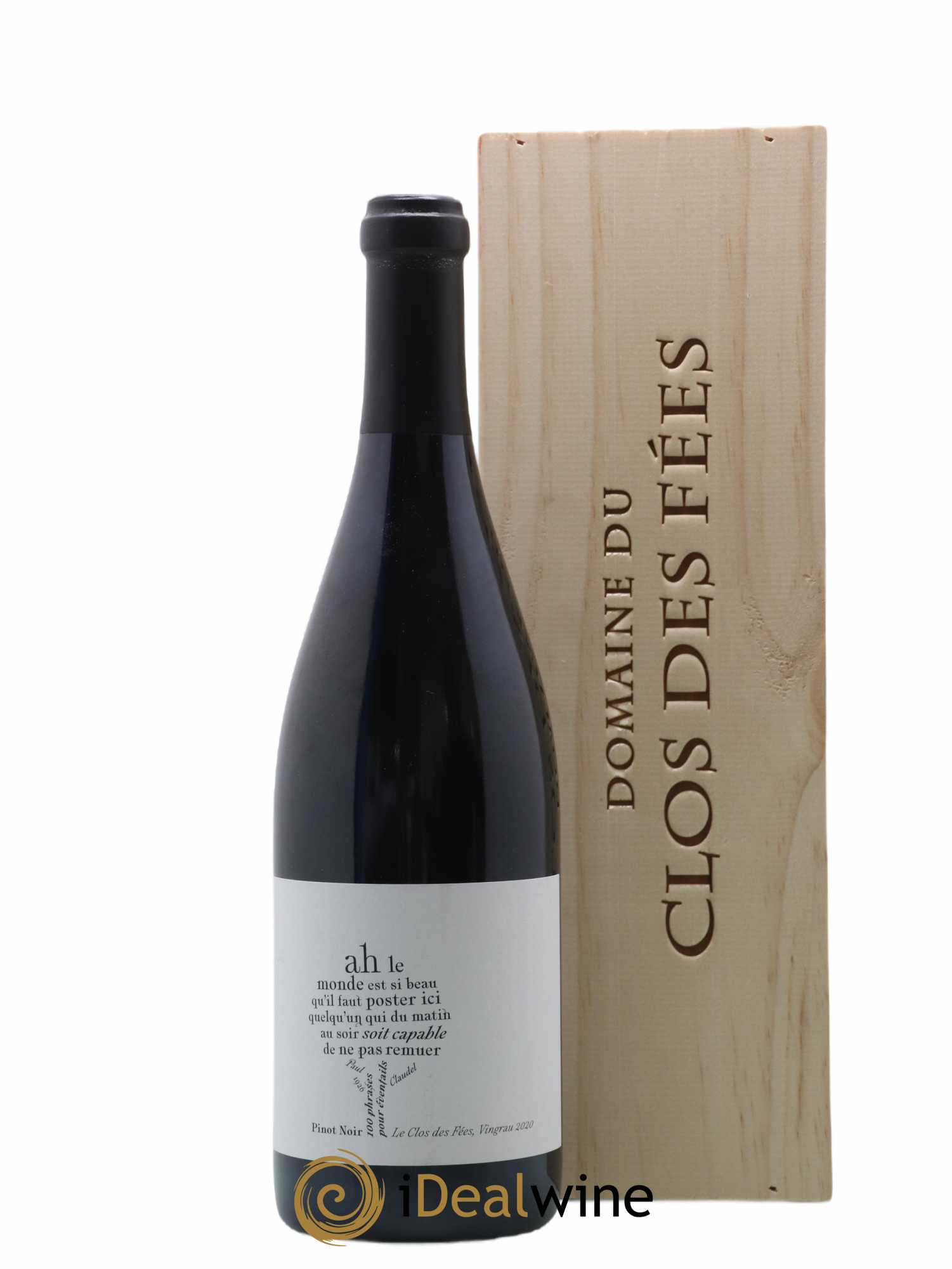 Côtes Catalanes Clos des Fées 100 Phrases pour éventails Hervé Bizeul 2020 - Lot of 1 bottle - 0