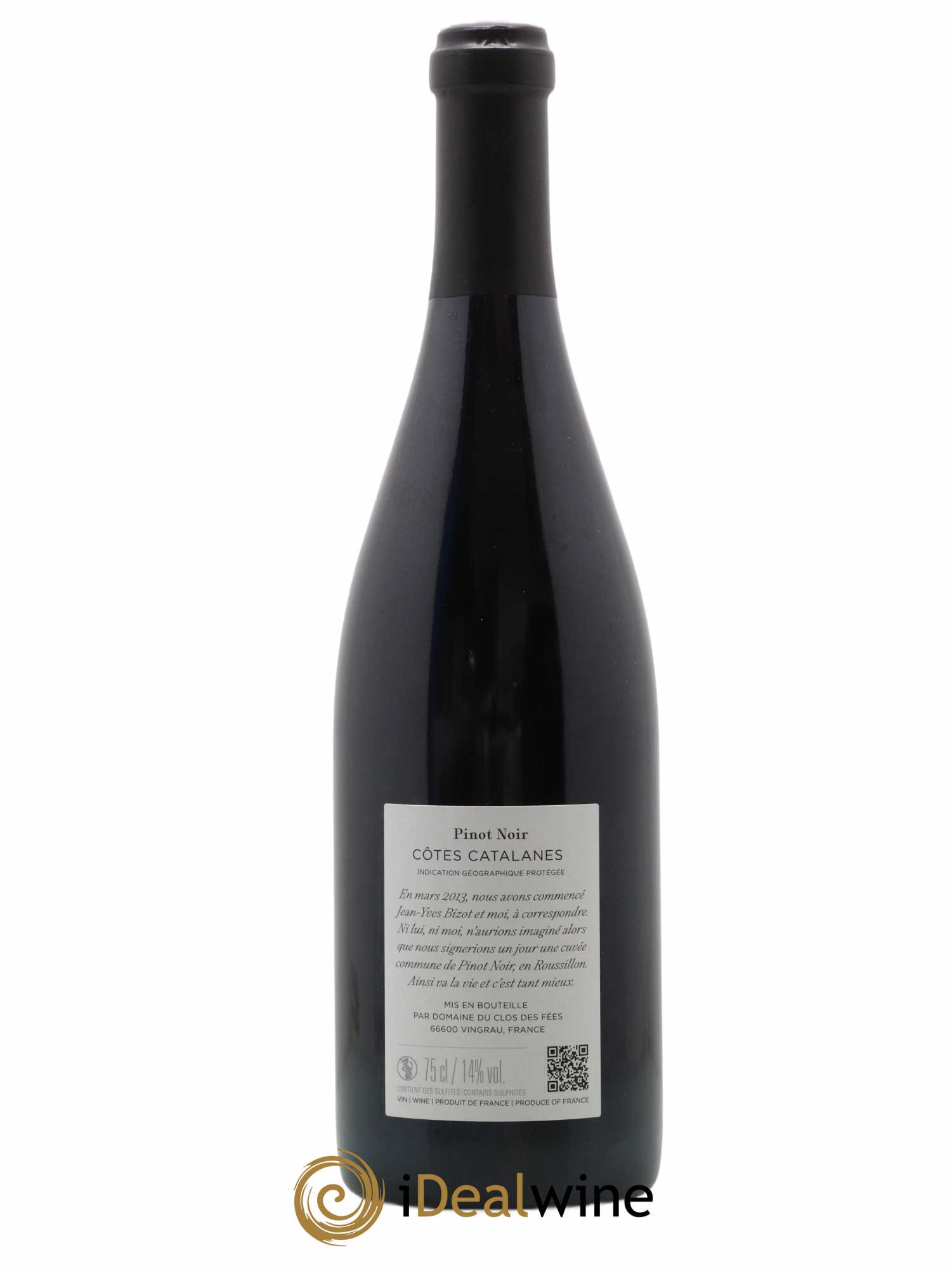 Côtes Catalanes Clos des Fées 100 Phrases pour éventails Hervé Bizeul 2020 - Lot de 1 bouteille - 2