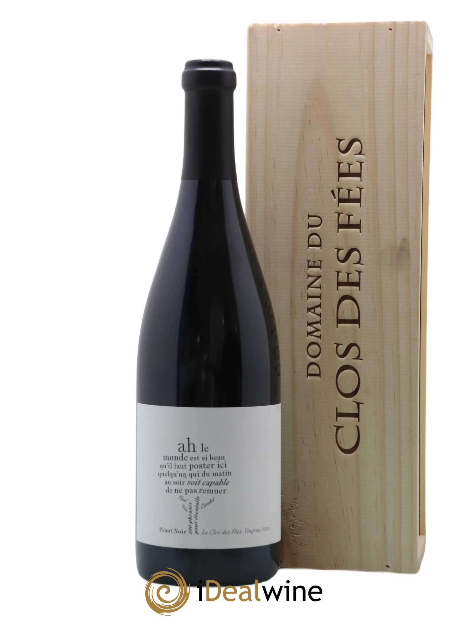 Côtes Catalanes Clos des Fées 100 Phrases pour éventails Hervé Bizeul 2020 - Lot de 1 bouteille - 0