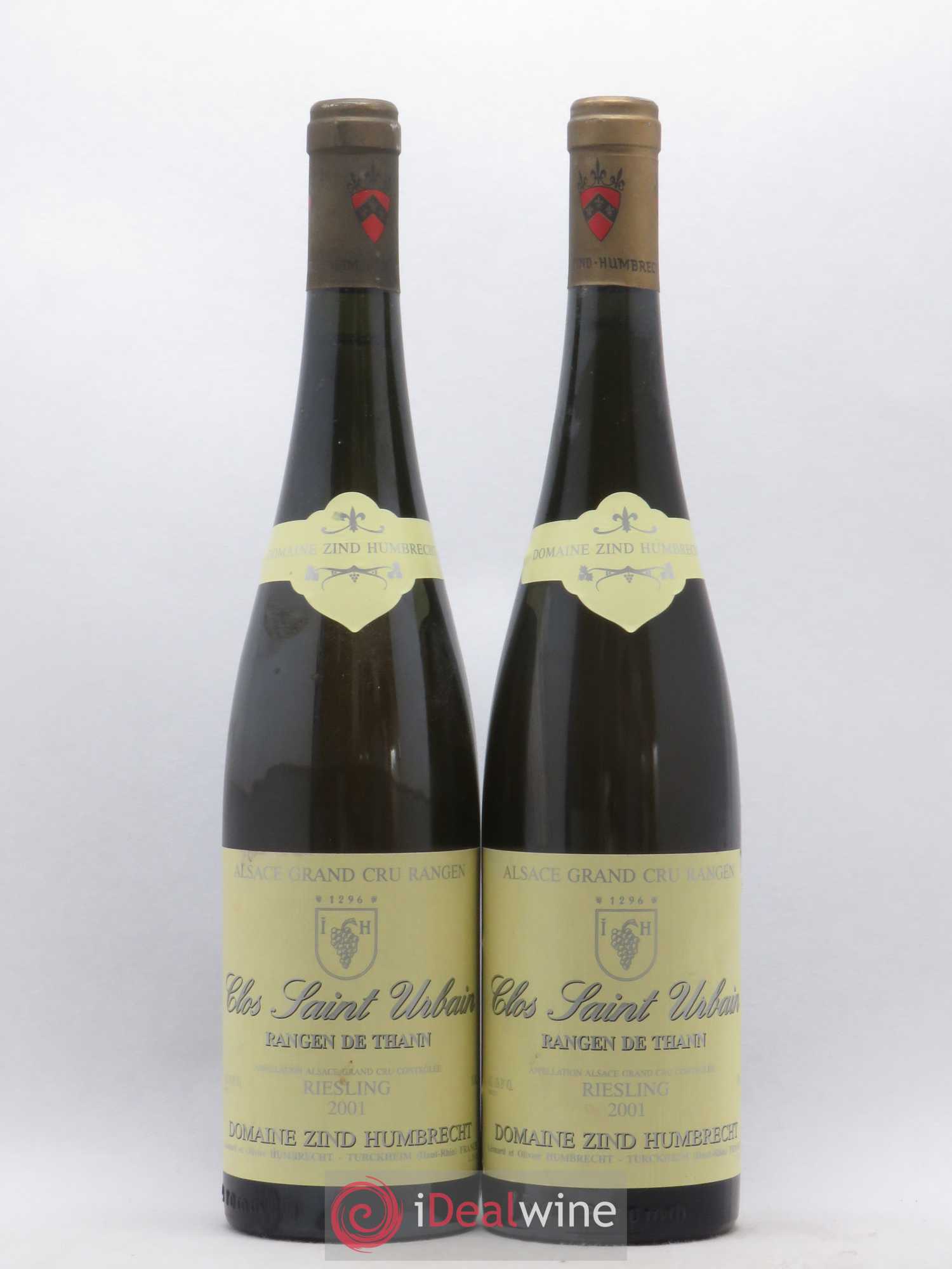 Alsace Riesling Grand Cru Rangen de Thann Clos Saint Urbain Zind-Humbrecht (Domaine) 2001 - Posten von 2 Flaschen - 0