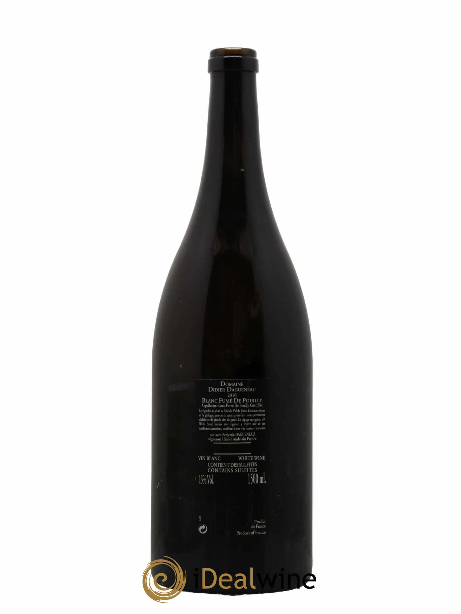 Vin de France (anciennement Pouilly-Fumé) Silex Dagueneau (Domaine Didier - Louis-Benjamin) 2016 - Posten von 1 Magnum - 1