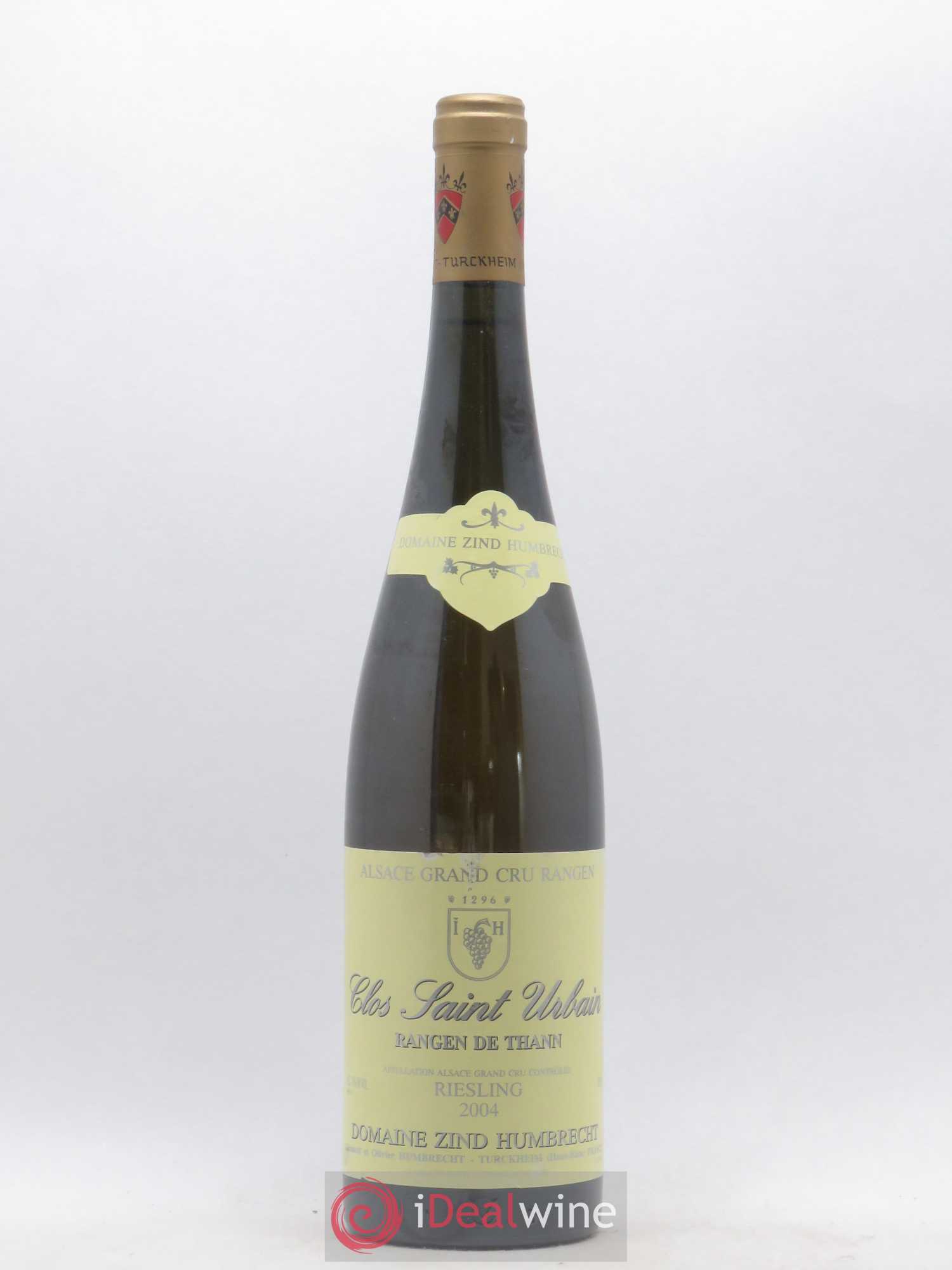 Alsace Riesling Grand Cru Rangen de Thann Clos Saint Urbain Zind-Humbrecht (Domaine) 2004 - Lot de 1 bouteille - 0