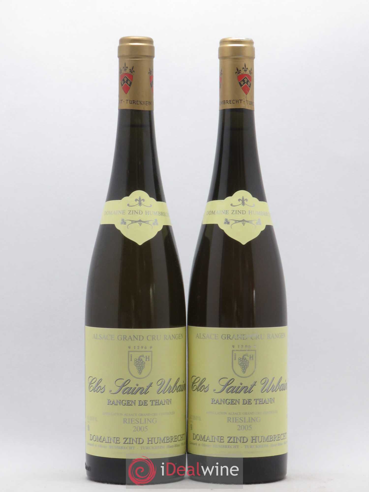 Alsace Riesling Grand Cru Rangen de Thann Clos Saint Urbain Zind-Humbrecht (Domaine) 2005 - Lot de 2 bouteilles - 0