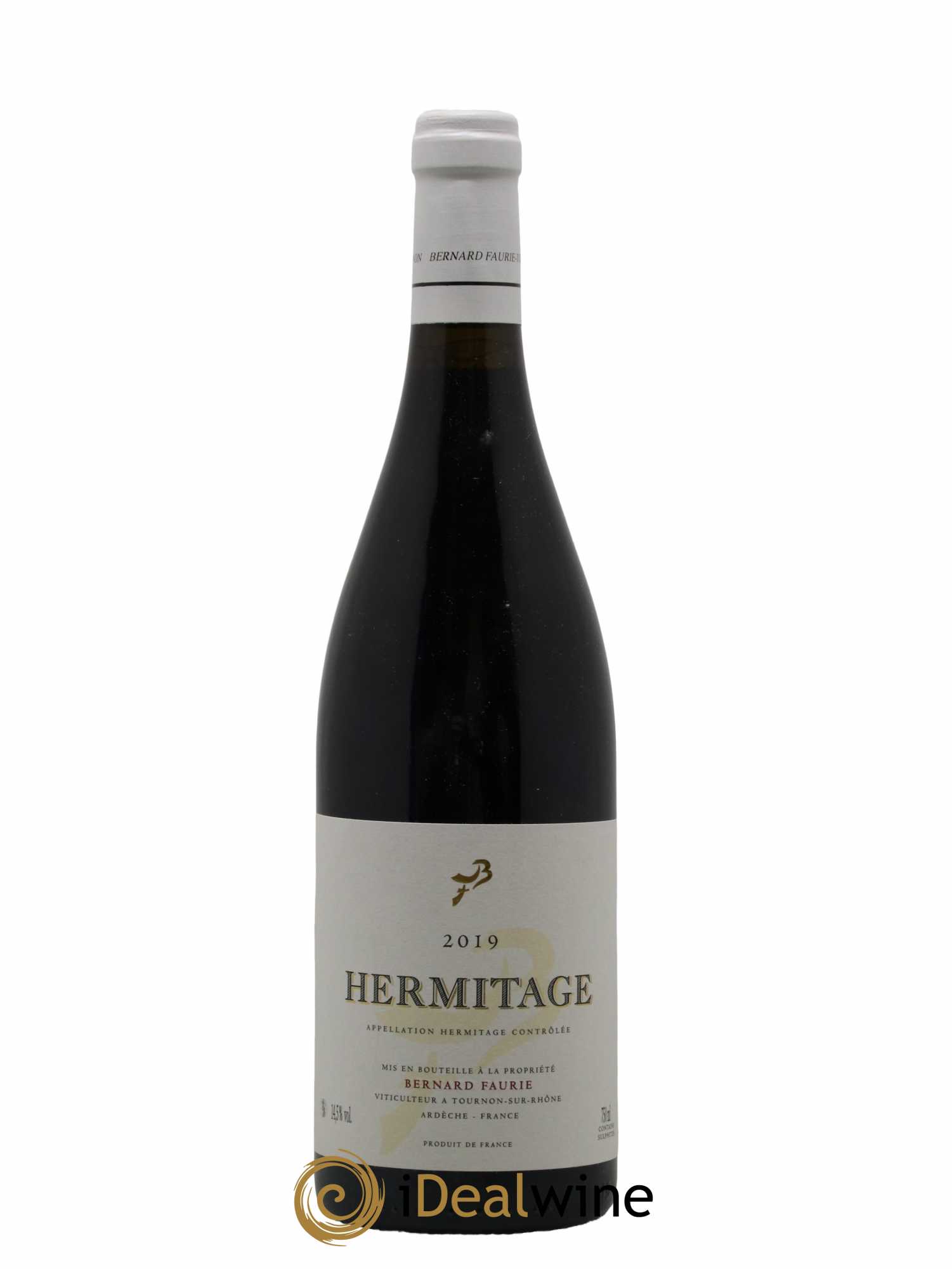 Hermitage Greffieux Bessards (capsule blanche) Bernard Faurie 2019 - Lot de 1 bouteille - 0
