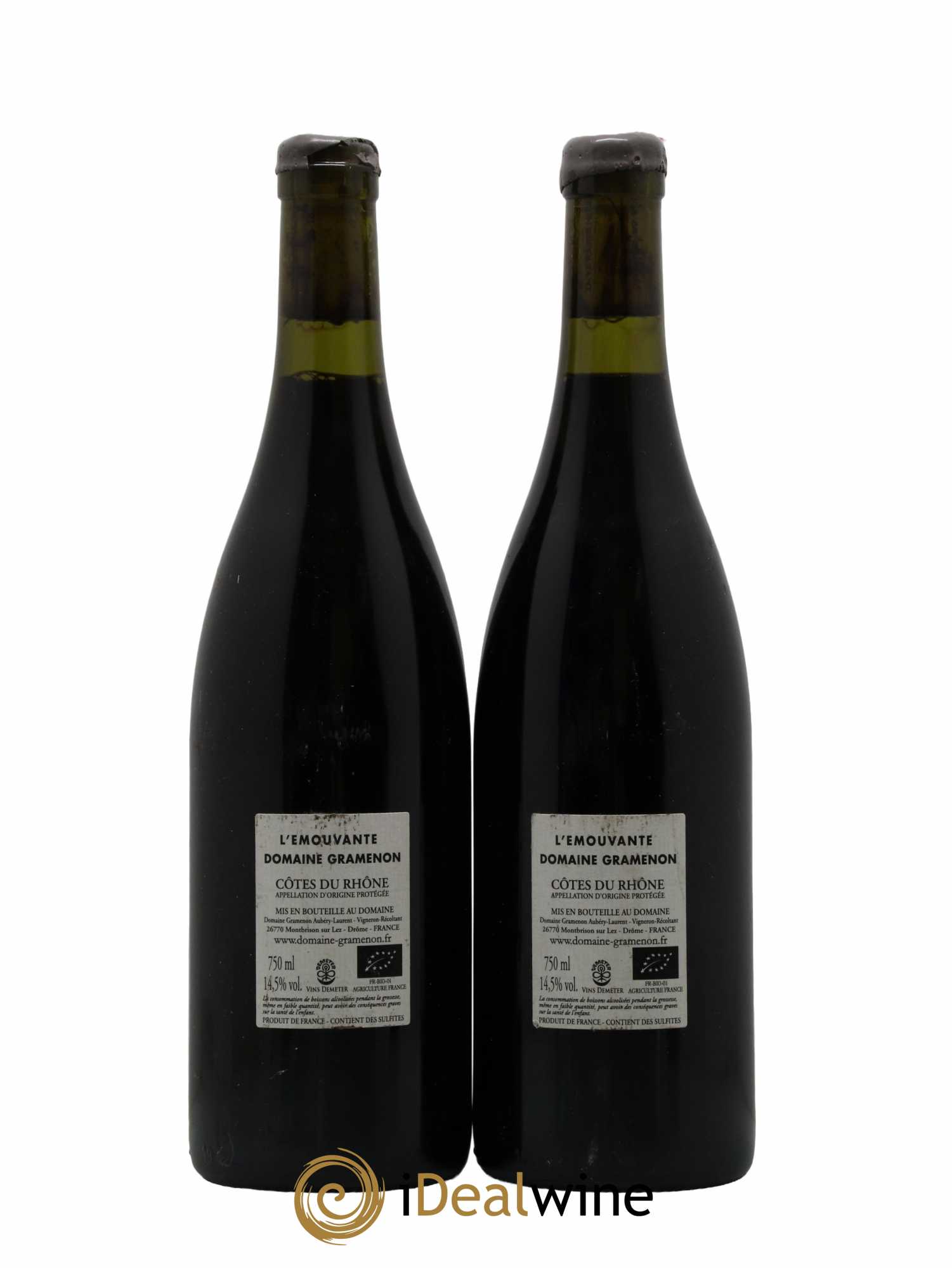 Côtes-du-Rhône L'émouvante Gramenon (Domaine) 2017 - Lot de 2 bouteilles - 1