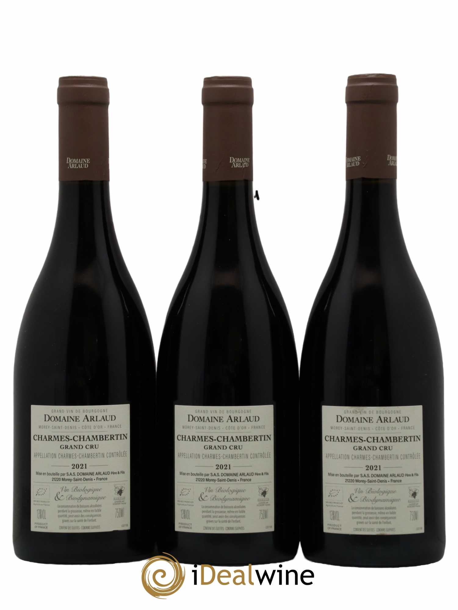 Charmes-Chambertin Grand Cru Arlaud 2021 - Lot de 3 bouteilles - 1