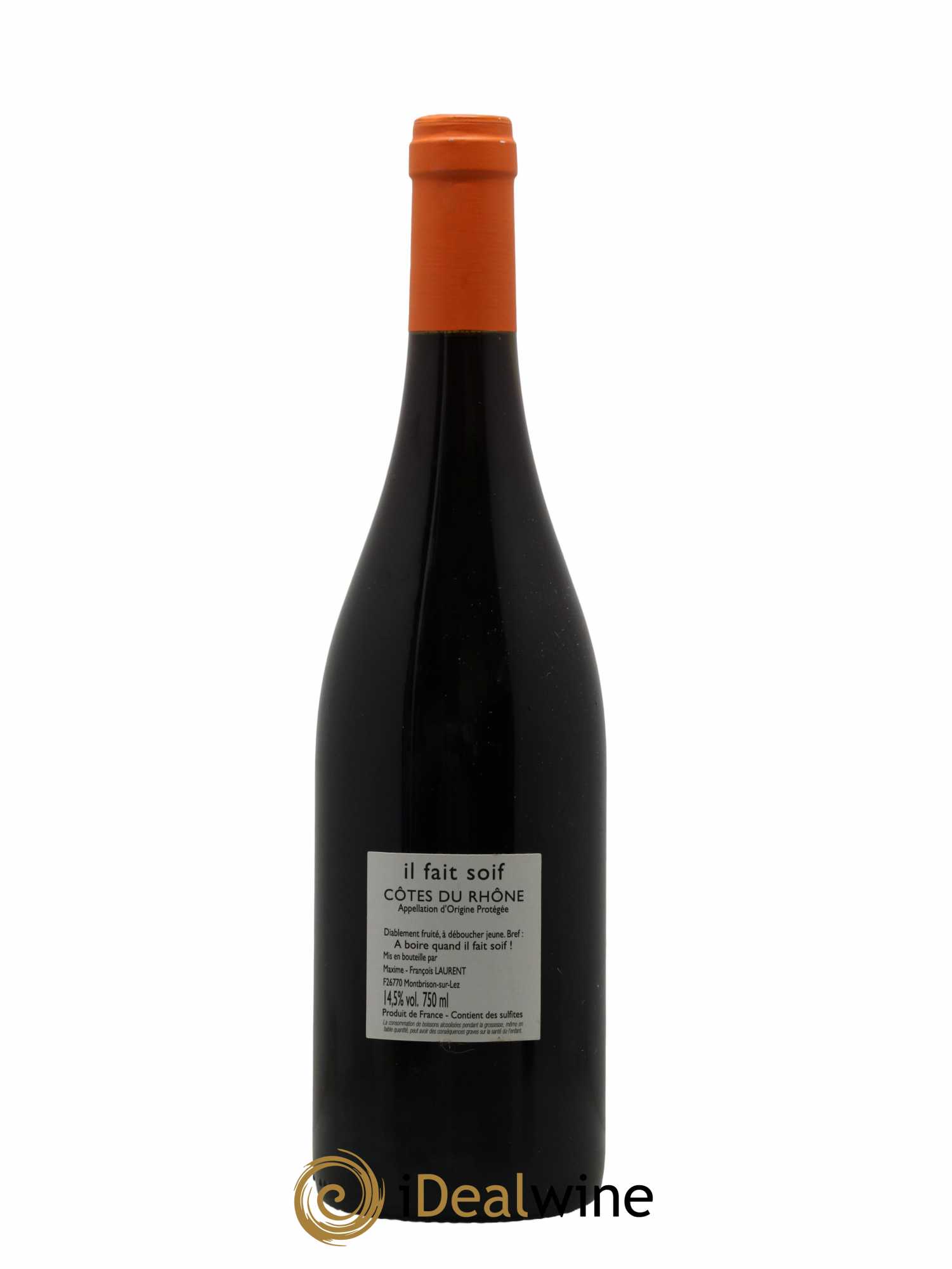 Côtes-du-Rhône Il Fait Soif Maxime-François Laurent (Gramenon) 2018 - Posten von 1 Flasche - 1