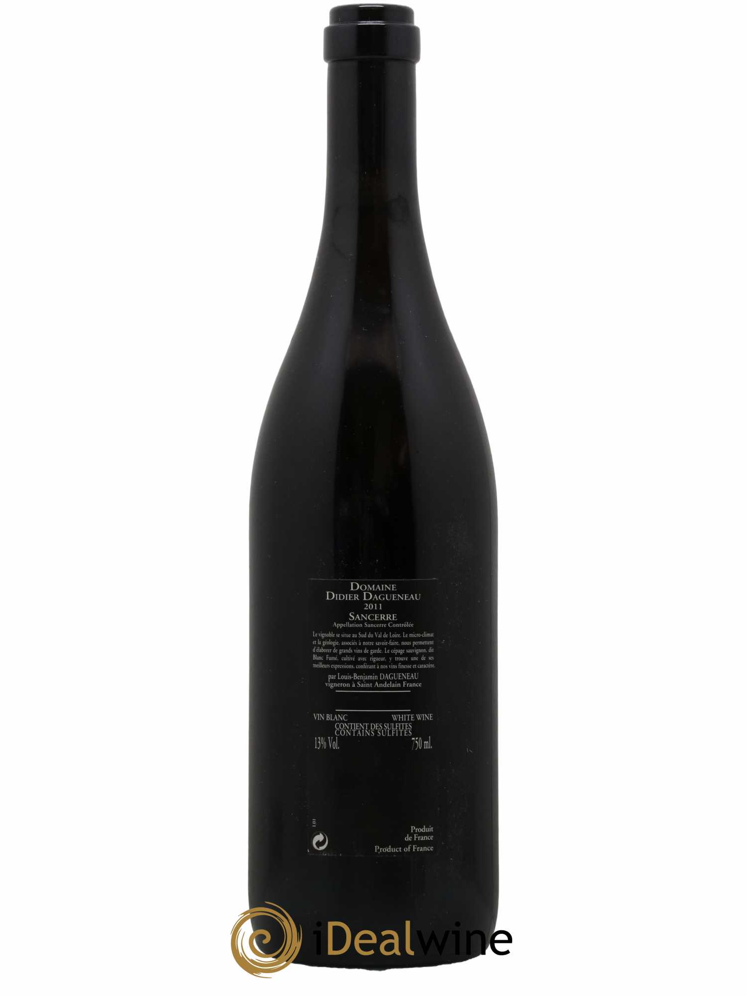 Sancerre Le Mont Damné Chavignol Dagueneau (Domaine Didier - Louis-Benjamin) 2011 - Lot de 1 bouteille - 1