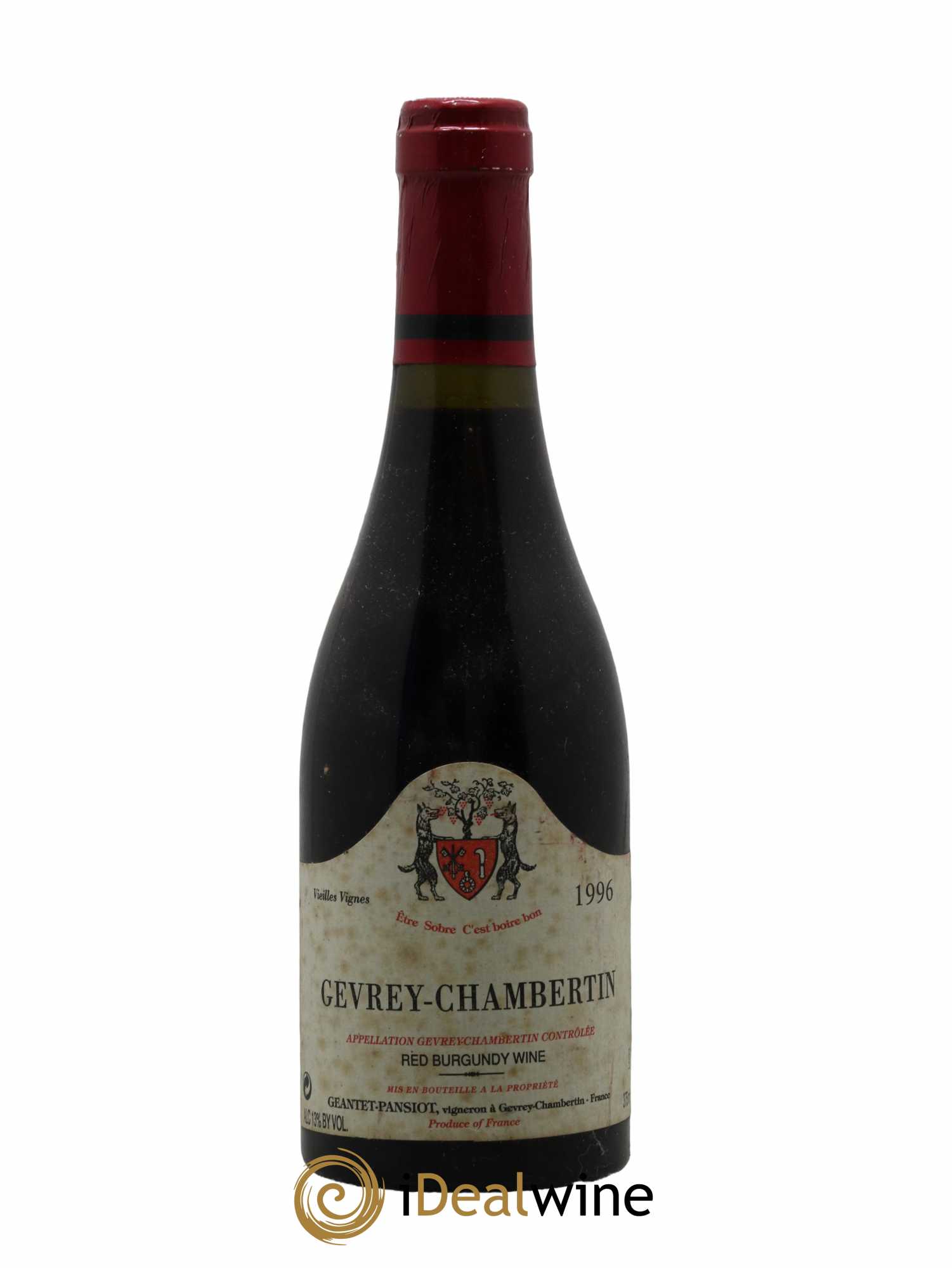 Gevrey-Chambertin Vieilles vignes Geantet-Pansiot 1996 - Lot de 1 demi bouteille - 0