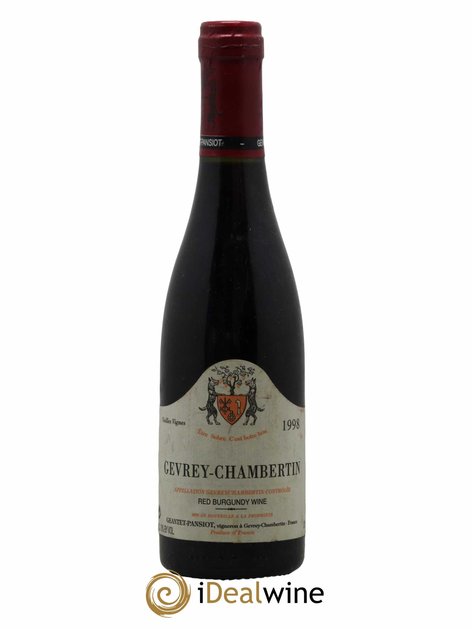 Gevrey-Chambertin Vieilles vignes Geantet-Pansiot 1998 - Lot de 1 demi bouteille - 0