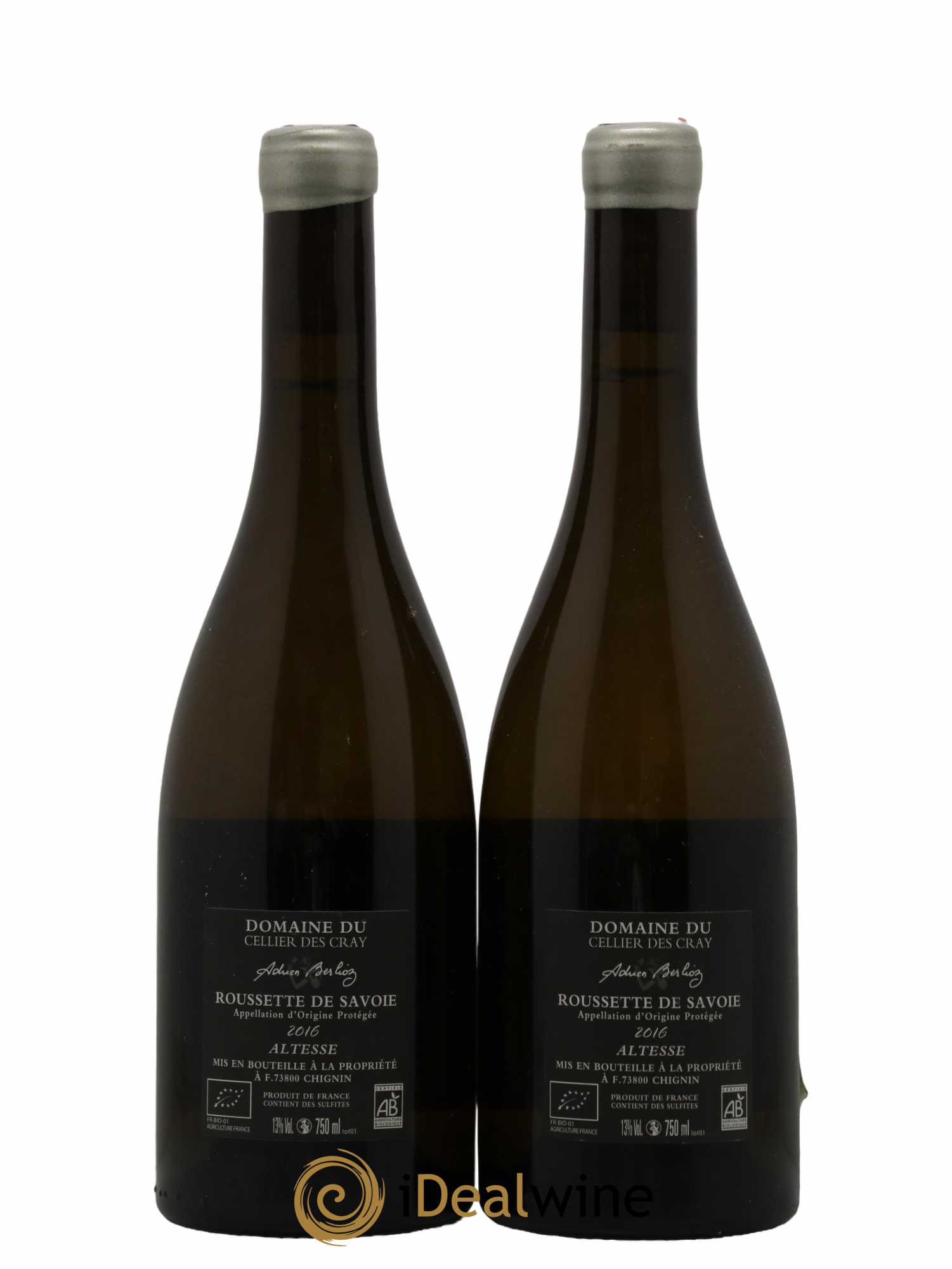 Roussette de Savoie Zulime Adrien Berlioz 2016 - Posten von 2 Flaschen - 1