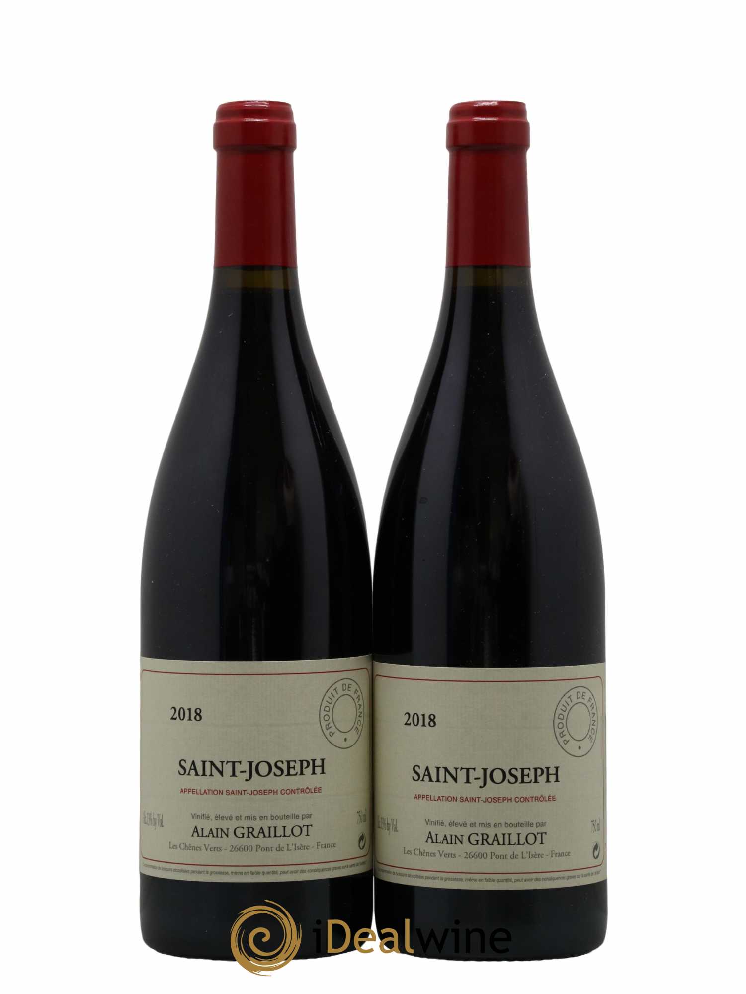 Saint-Joseph Domaine Graillot 2018 - Lot de 2 bouteilles - 0