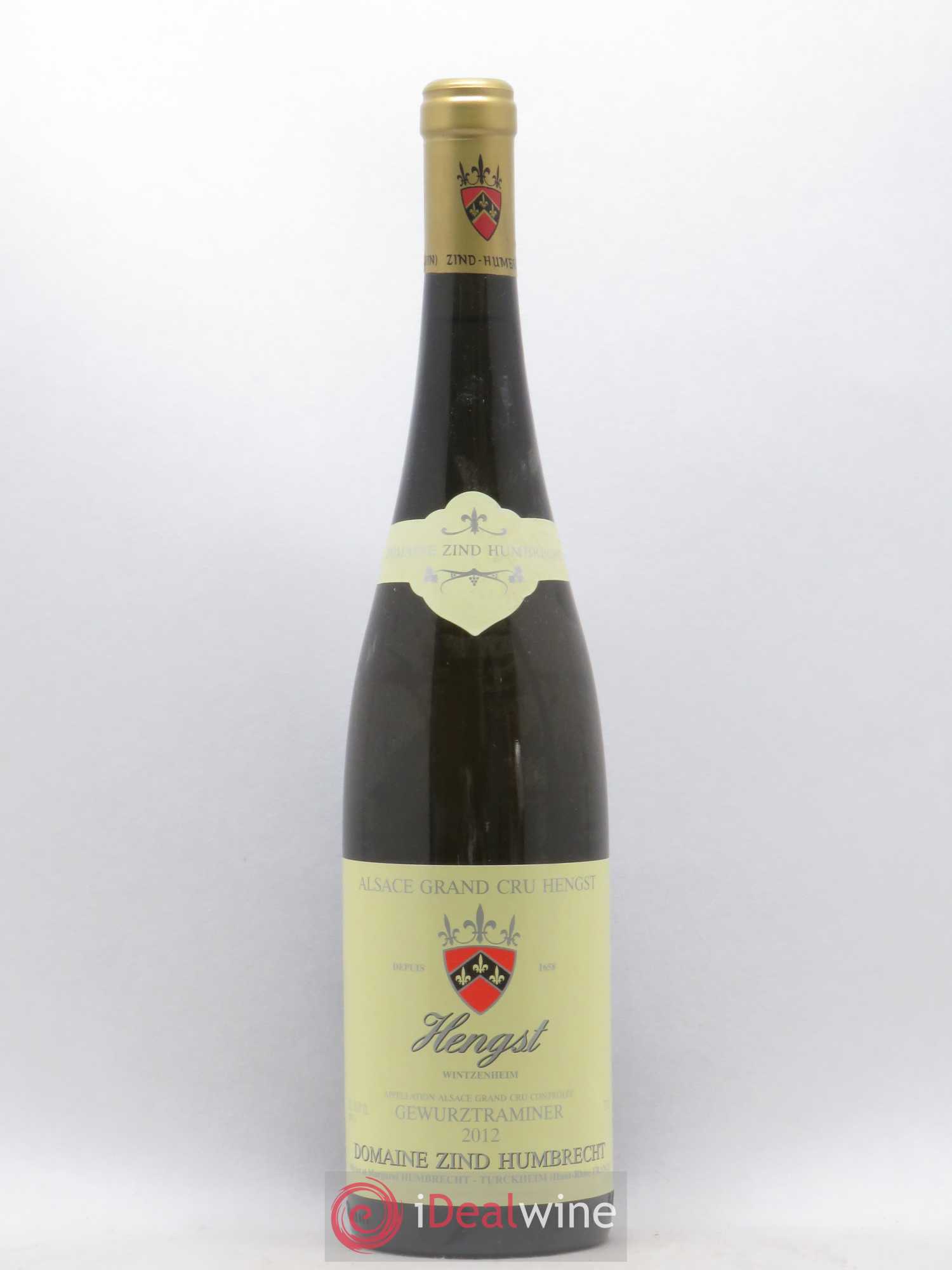 Alsace Gewurztraminer Grand Cru Hengst Zind-Humbrecht (Domaine) 2012 - Lot de 1 bouteille - 0