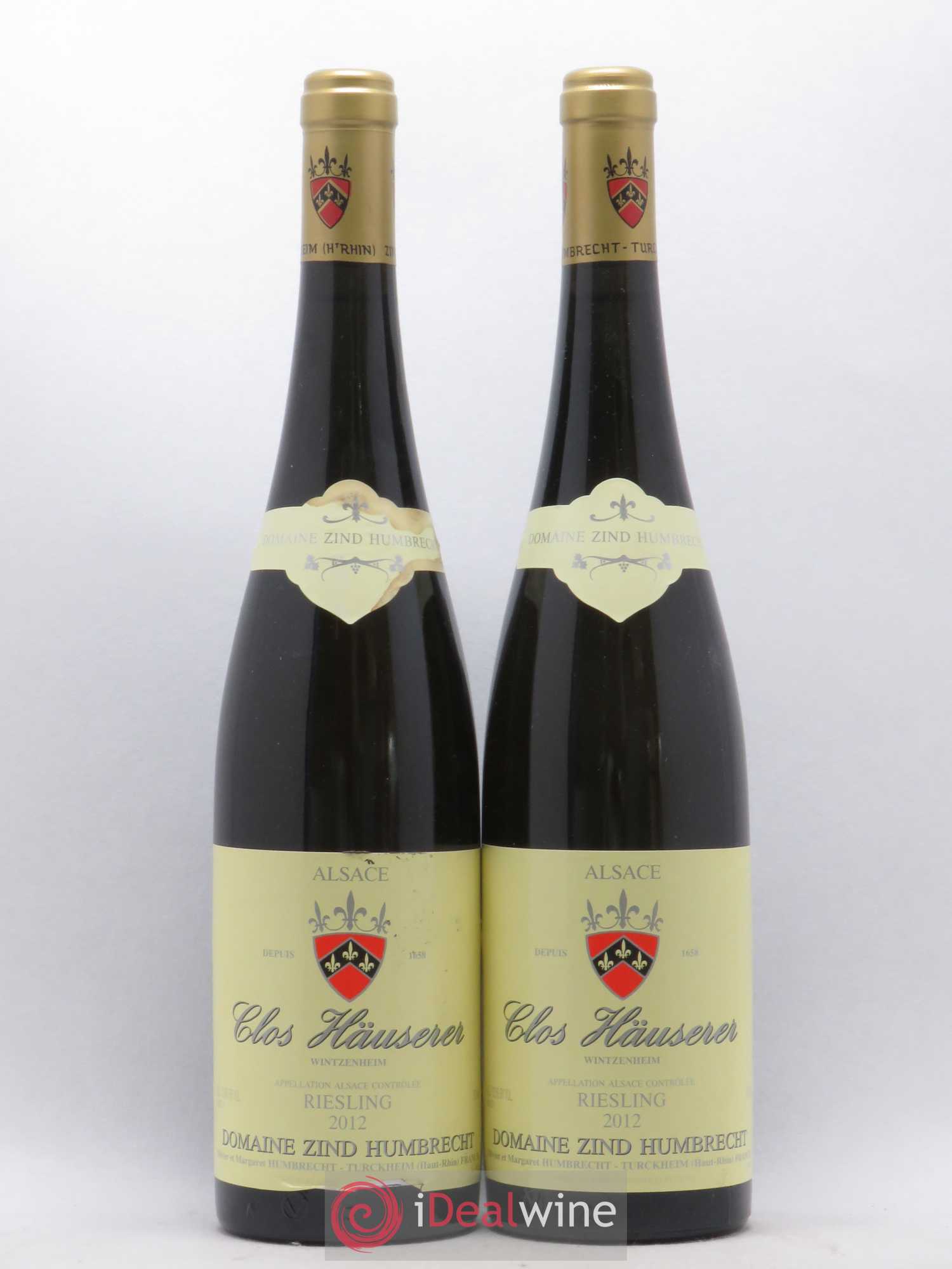 Alsace Riesling Clos Hauserer Zind-Humbrecht (Domaine) 2012 - Lot de 2 bouteilles - 0