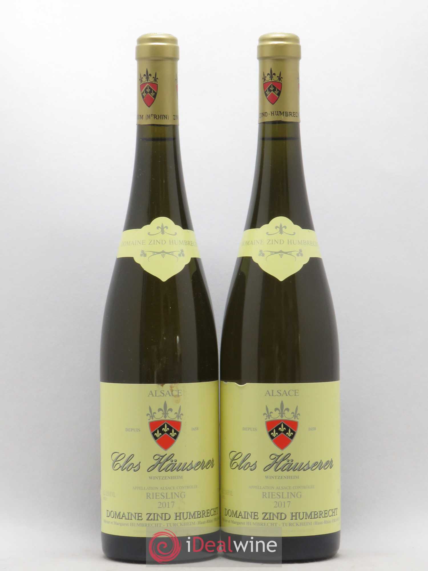 Alsace Riesling Clos Hauserer Zind-Humbrecht (Domaine) 2017 - Lot de 2 bouteilles - 0