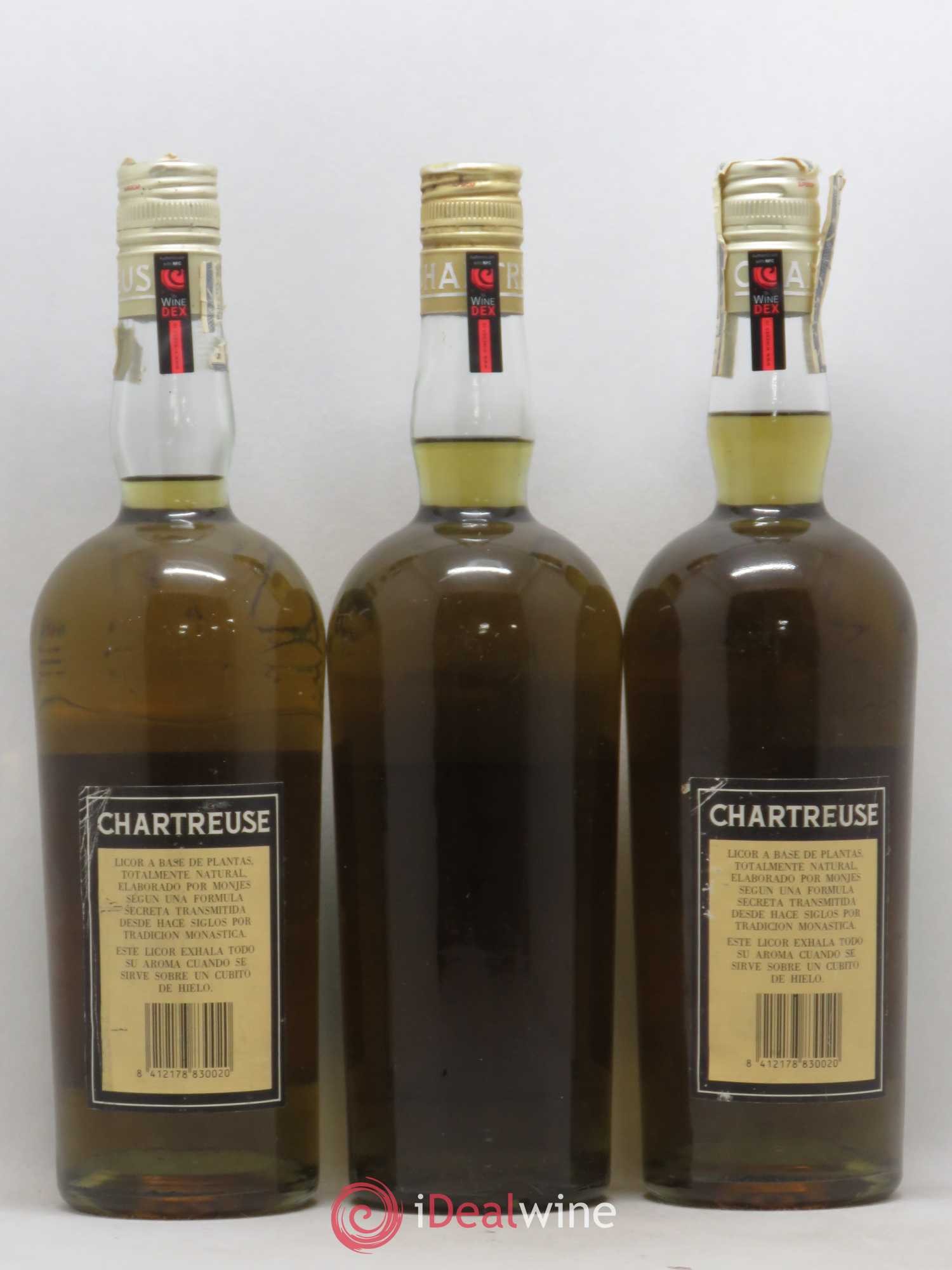 Chartreuse Of. Tarragone Verte (1982-1989) Fabiola (période 1966-1973) - Lot de 3 bouteilles - 1