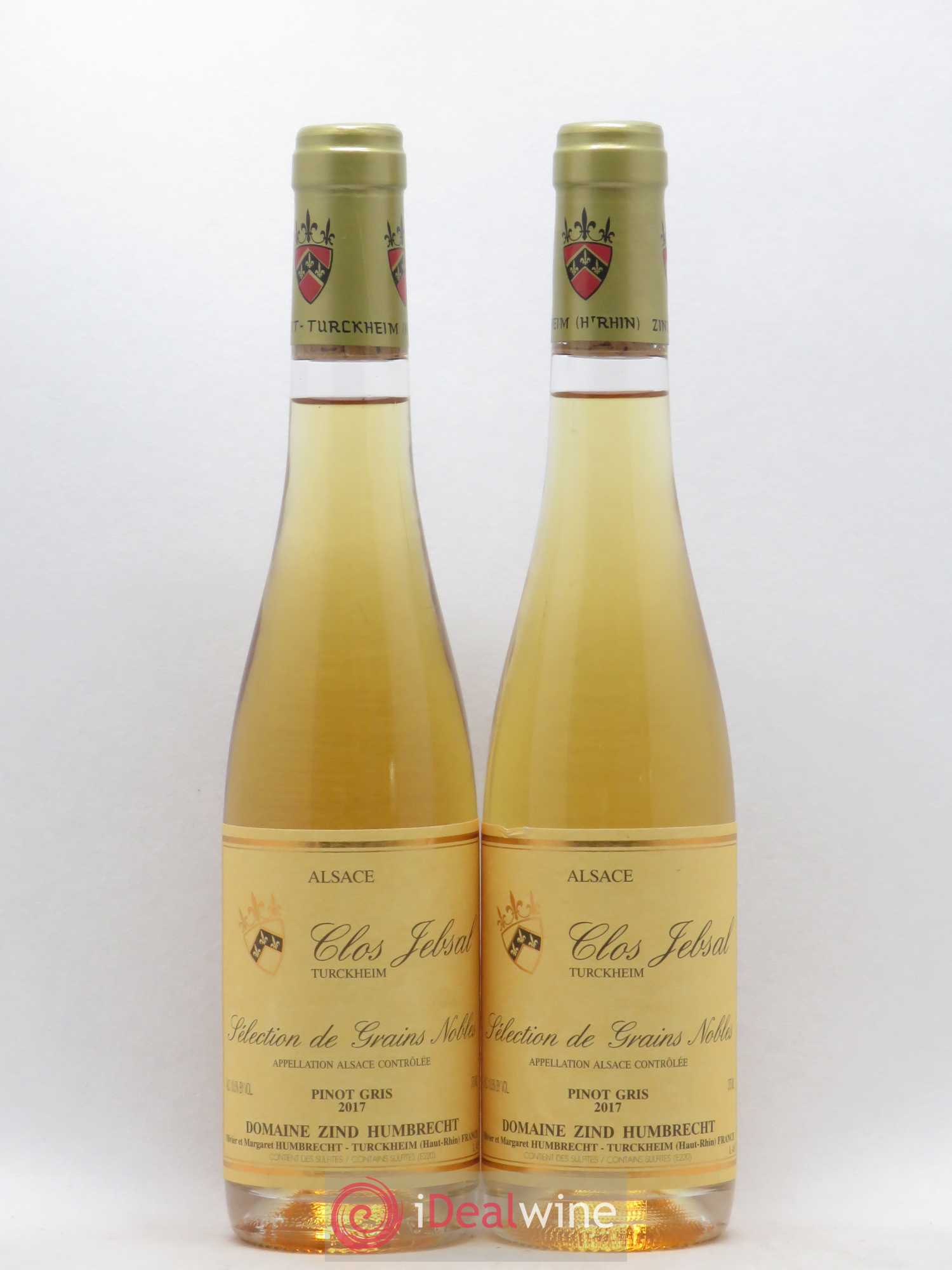 Alsace Pinot Gris Clos Jebsal Sélection de Grains Nobles Zind-Humbrecht (Domaine) 2017 - Posten von 2 Demi-Flaschen - 0