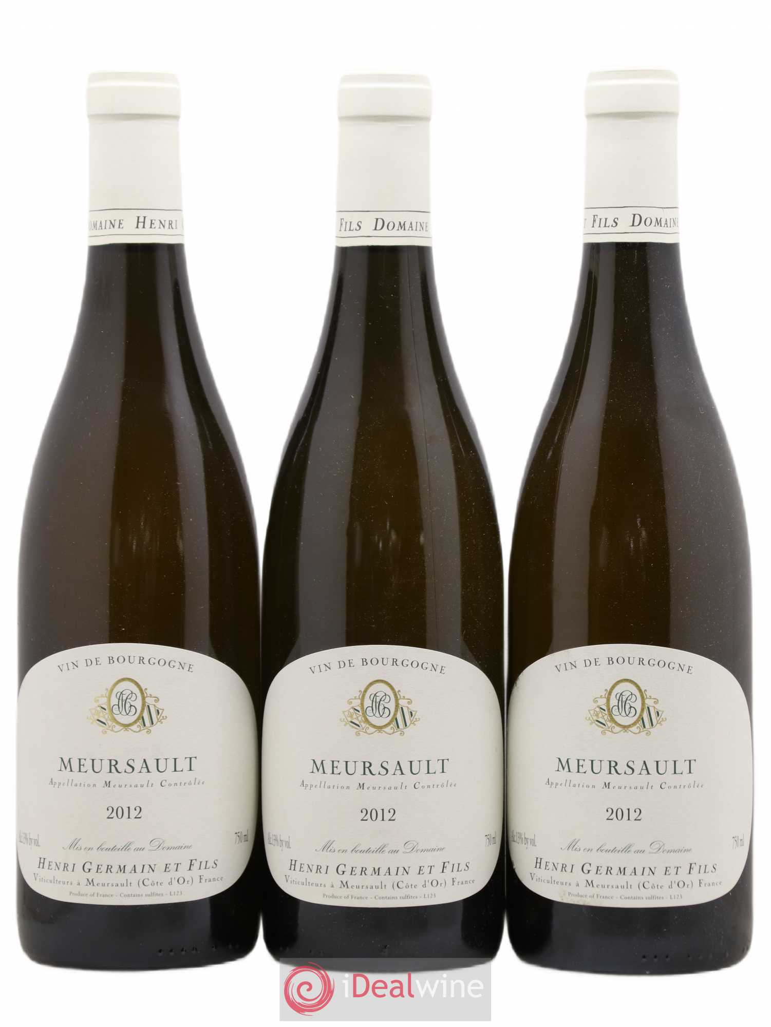 Meursault Henri Germain 2012 - Lot de 3 bouteilles - 0