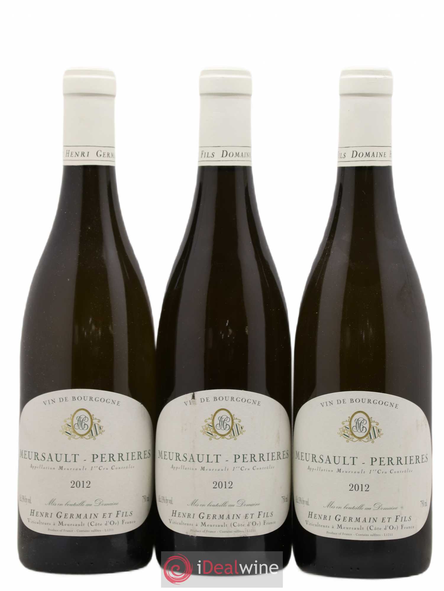 Meursault 1er Cru Perrières Henri Germain 2012 - Lot de 3 bouteilles - 0